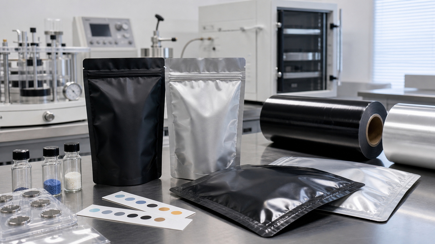 Smell proof Mylar bag samples prepared for barrier review