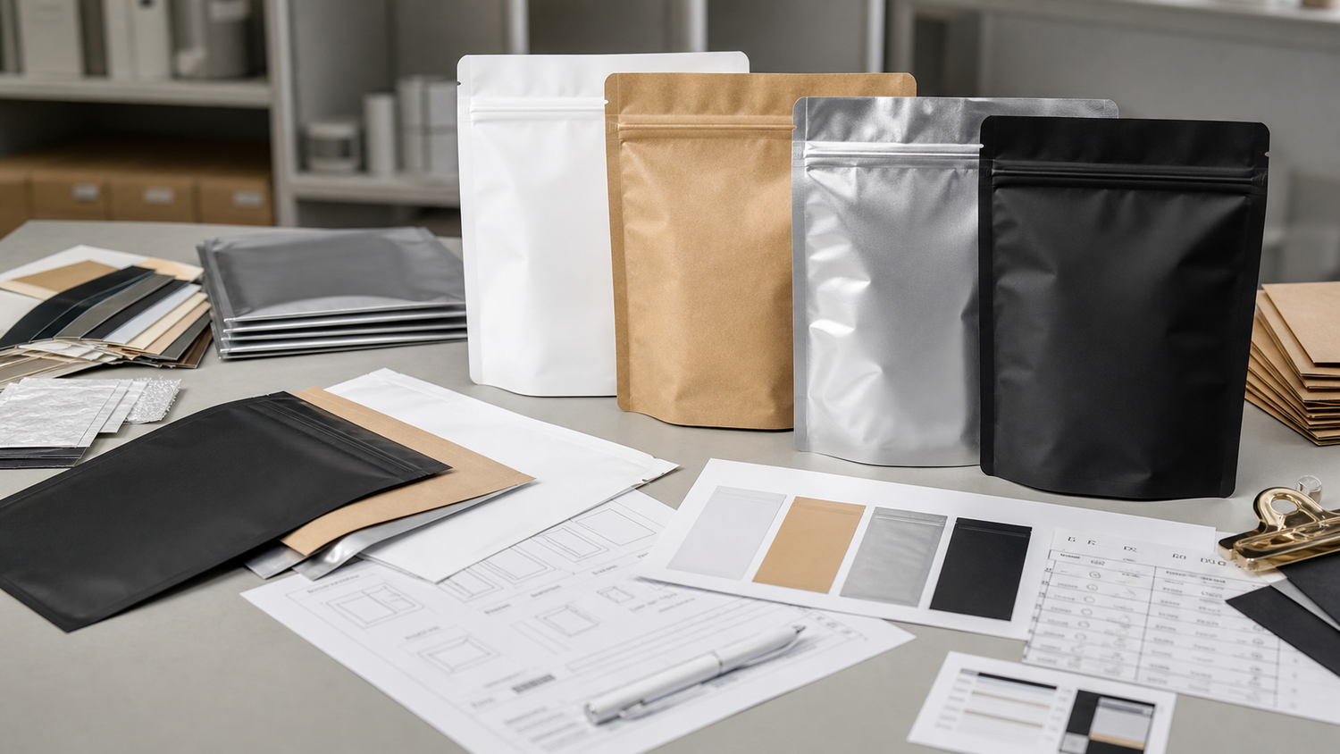 CBD packaging bags and low-MOQ quote brief planning