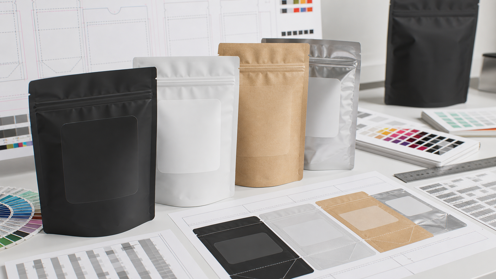 Dispensary packaging bag artwork and label-space checklist before printing