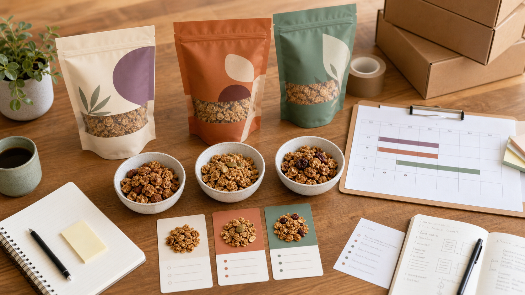 Granola subscription packaging multi-SKU reorder planning