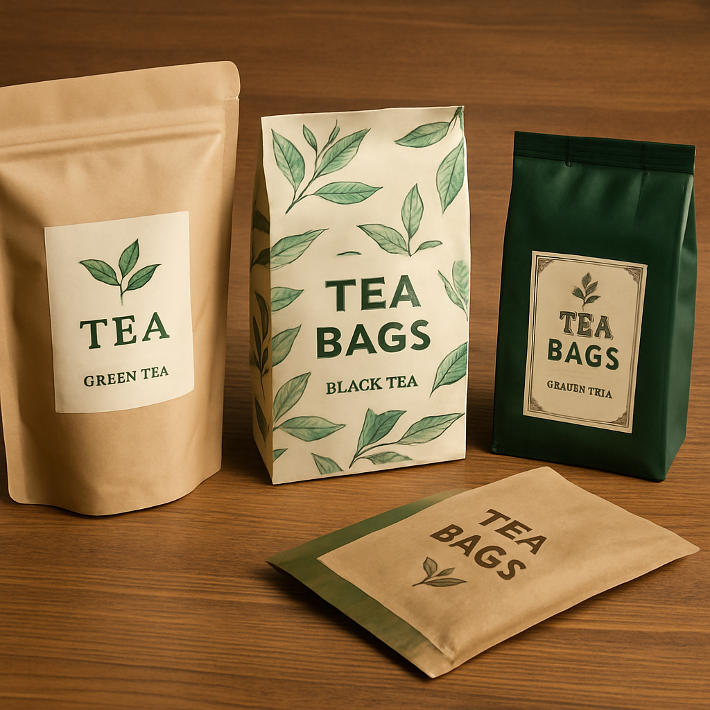 Custom Tea Packaging Solutions – Stand-Up, Flat Bottom & More