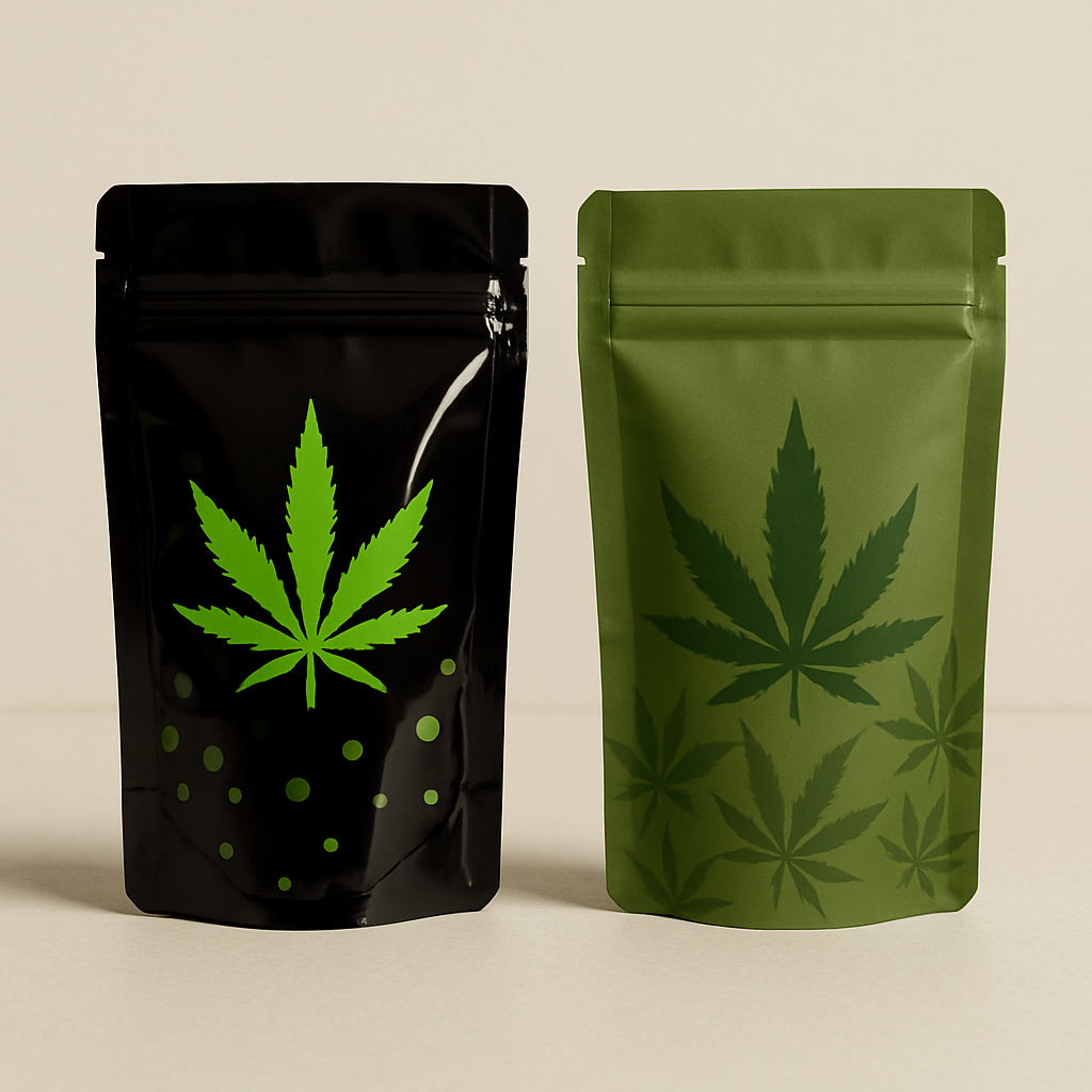 Custom Cannabis Stand Up Pouches – Smell-Proof & Compliant