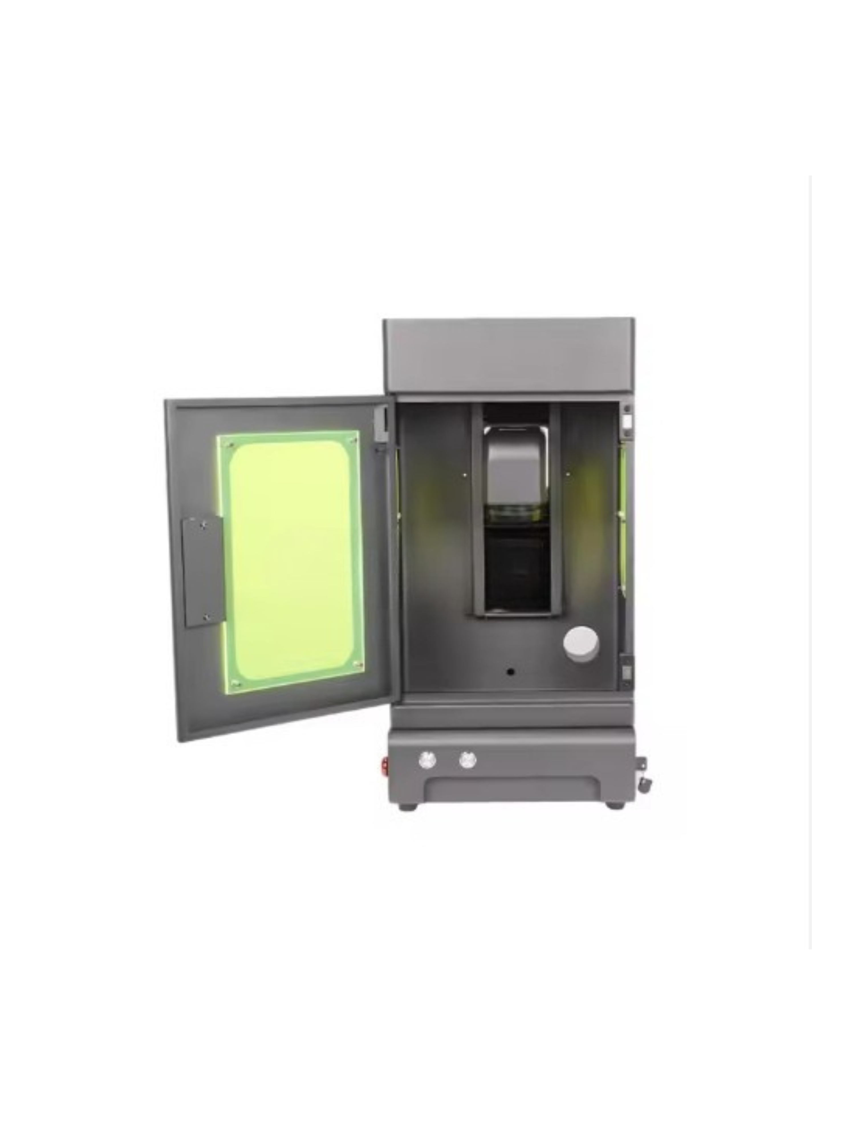 Fully Enclosed Optical Fiber Laser Marker for Jewelry/Plastic/Safety Cover & Compact/Dual Power Engraving