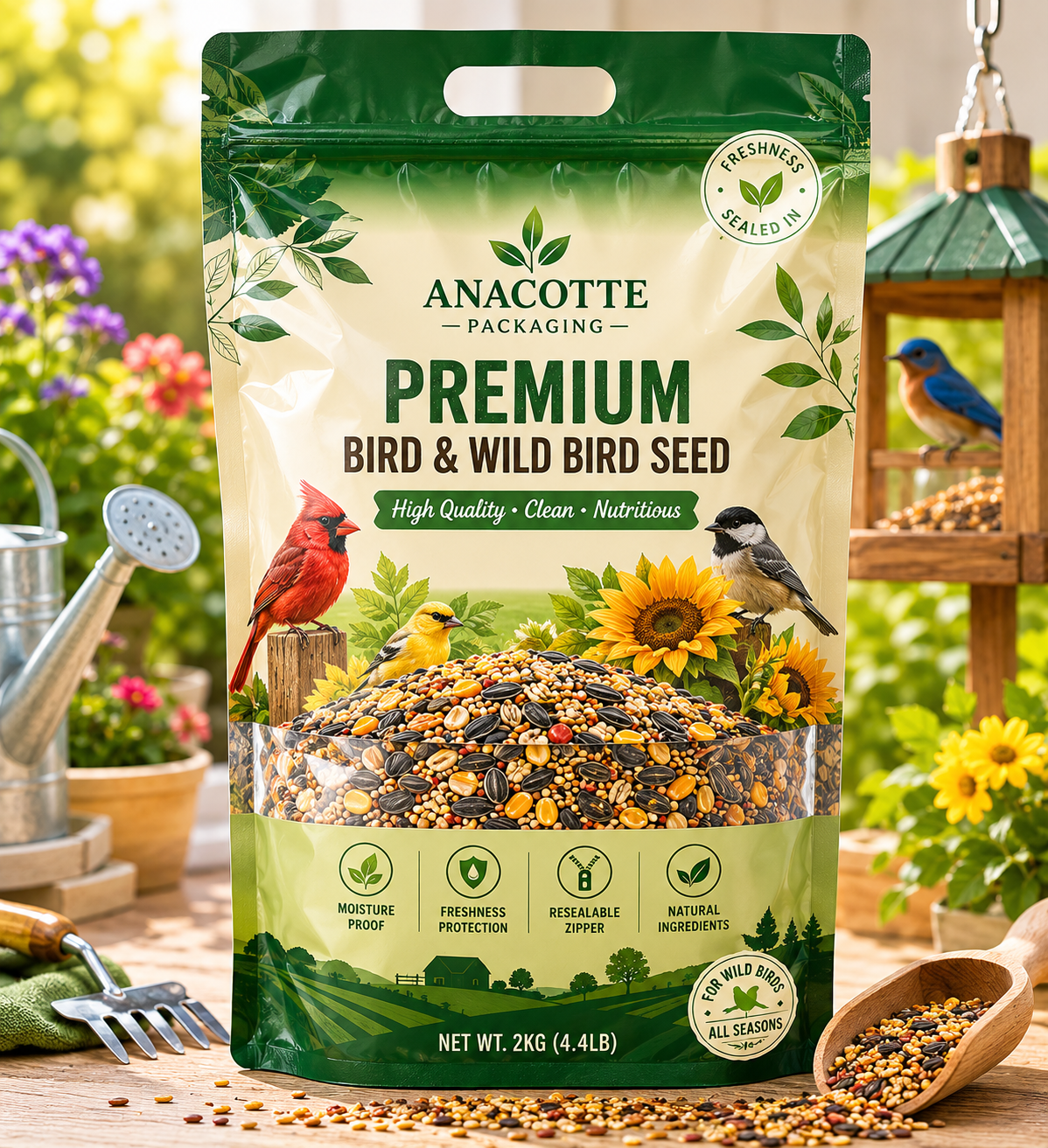 Custom Bulk Seed Packaging Bag | Wiederverschließbarer landwirtschaftlicher Saatgutbeutel