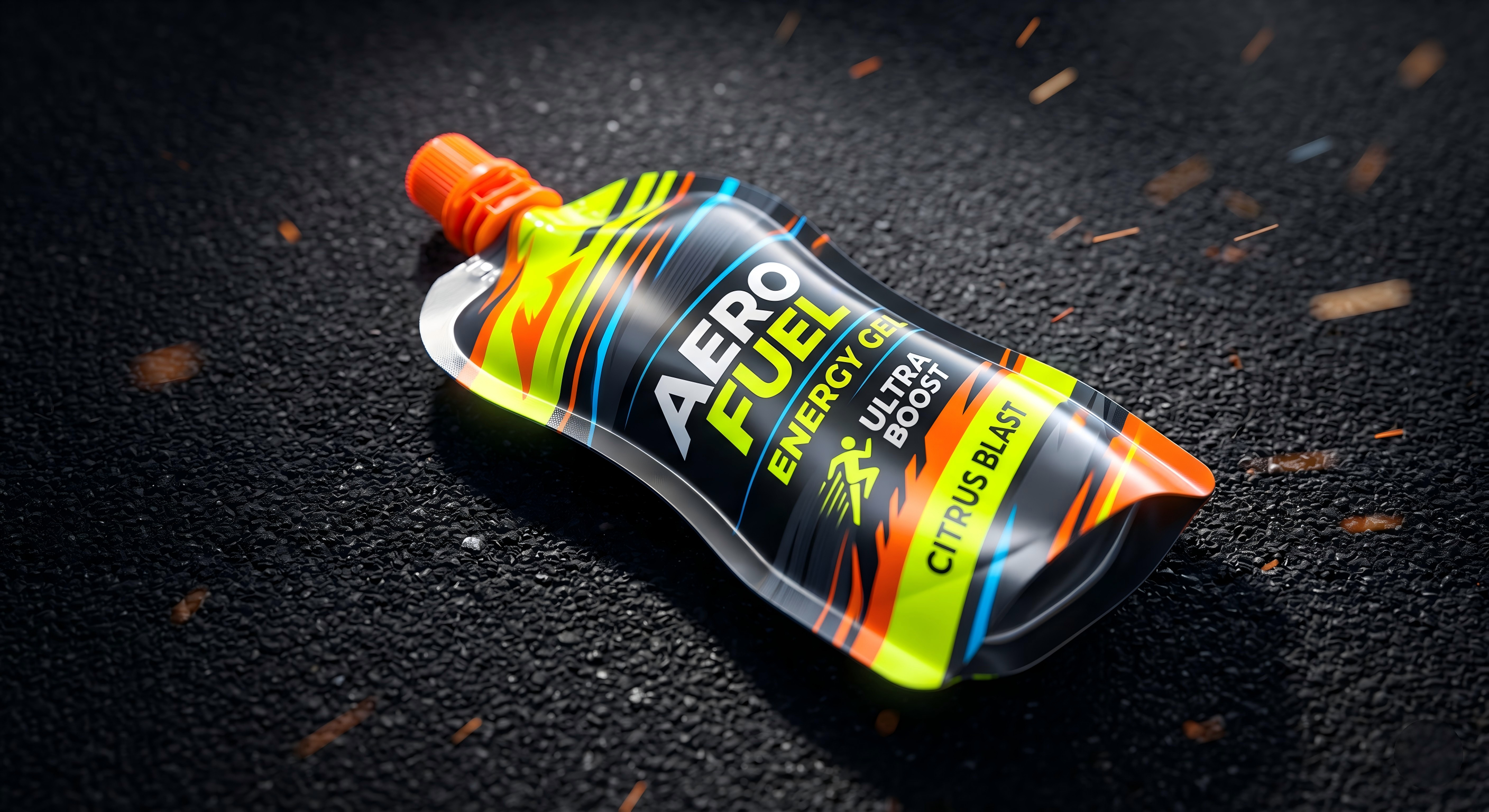 Athletic Energy Gel Squeeze Pouch | Portable Spout Packaging