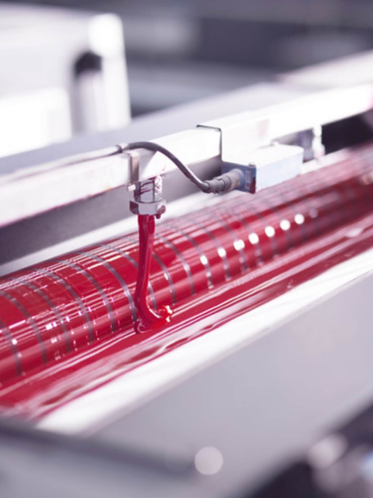 printing machine filling ink