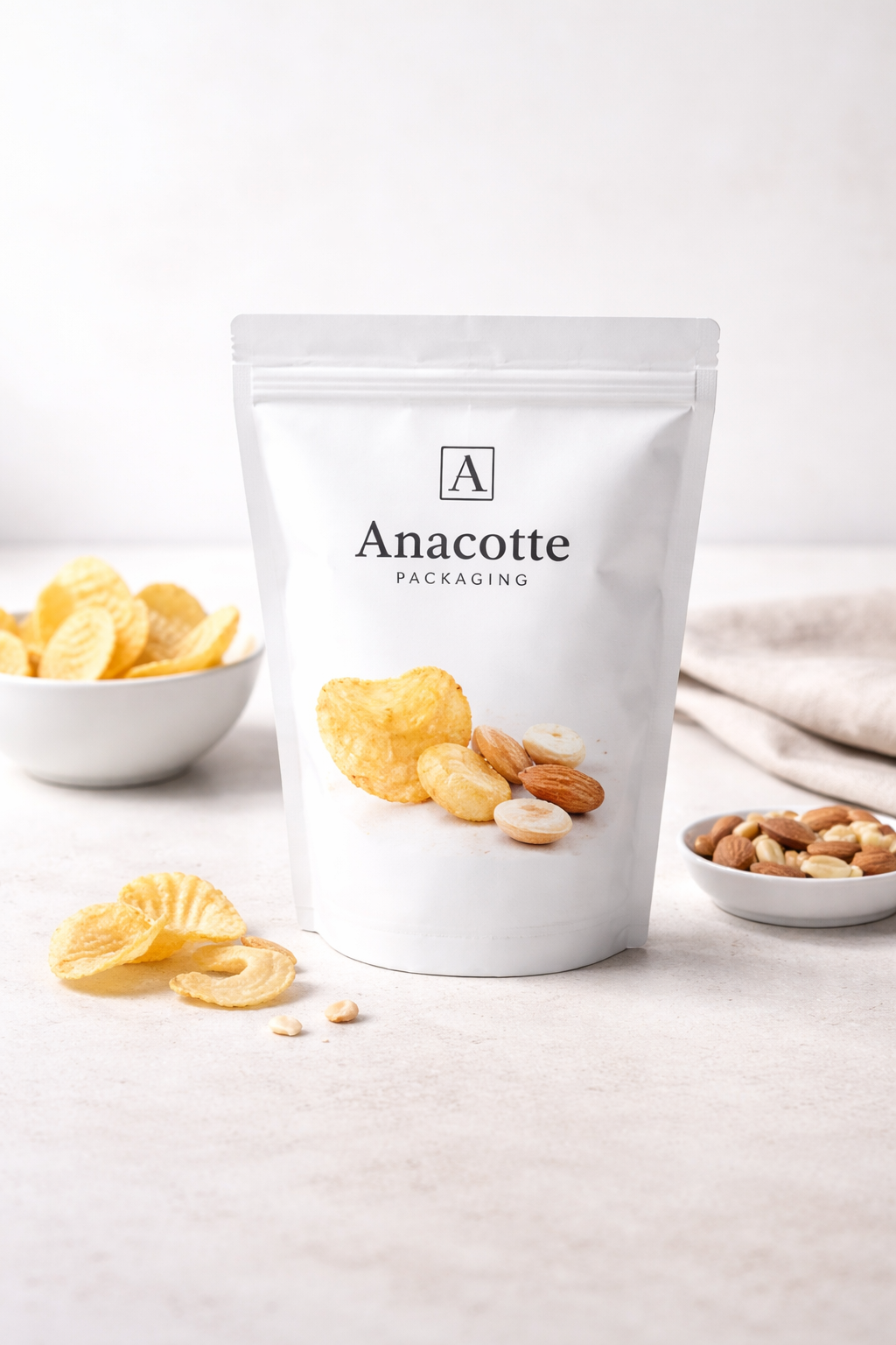 Stand Up Pouch for Snacks | Custom Printed Resealable Snack Packaging Bags