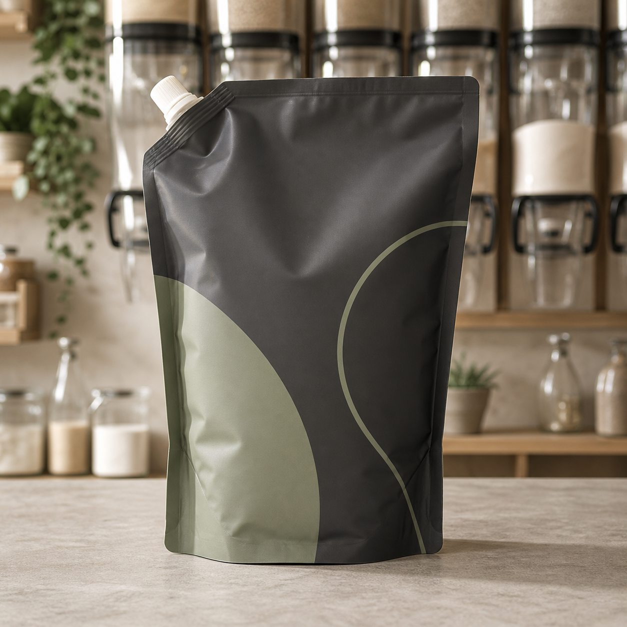 Bulk Laundry Detergent Refill Side-Gusset Bag for retail