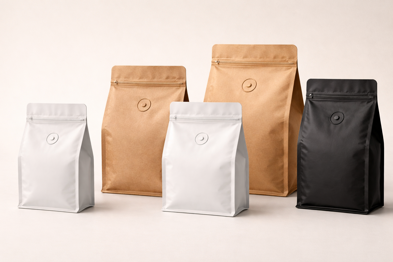 Coffee Bags with Valve | Custom Printed Stand Up Pouches
