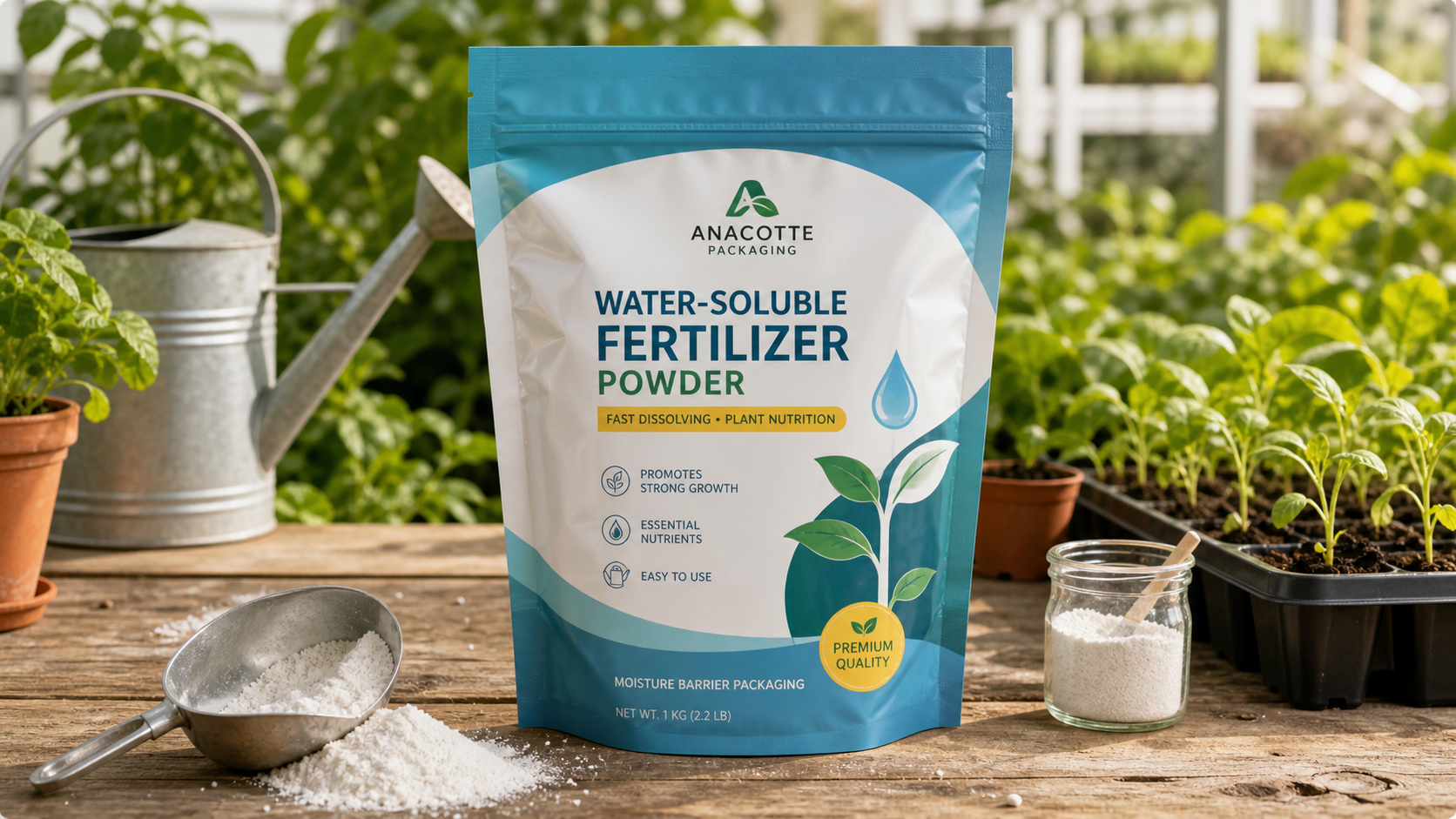 Custom Wasserlösliche Düngemittel-Pulverbeutel | Feuchtigkeit Barriere Verpackung