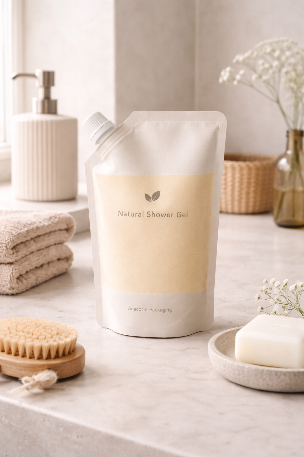 Recyclable Mono-material Spout Pouch | Custom Mono-PE Liquid & Refill Packaging