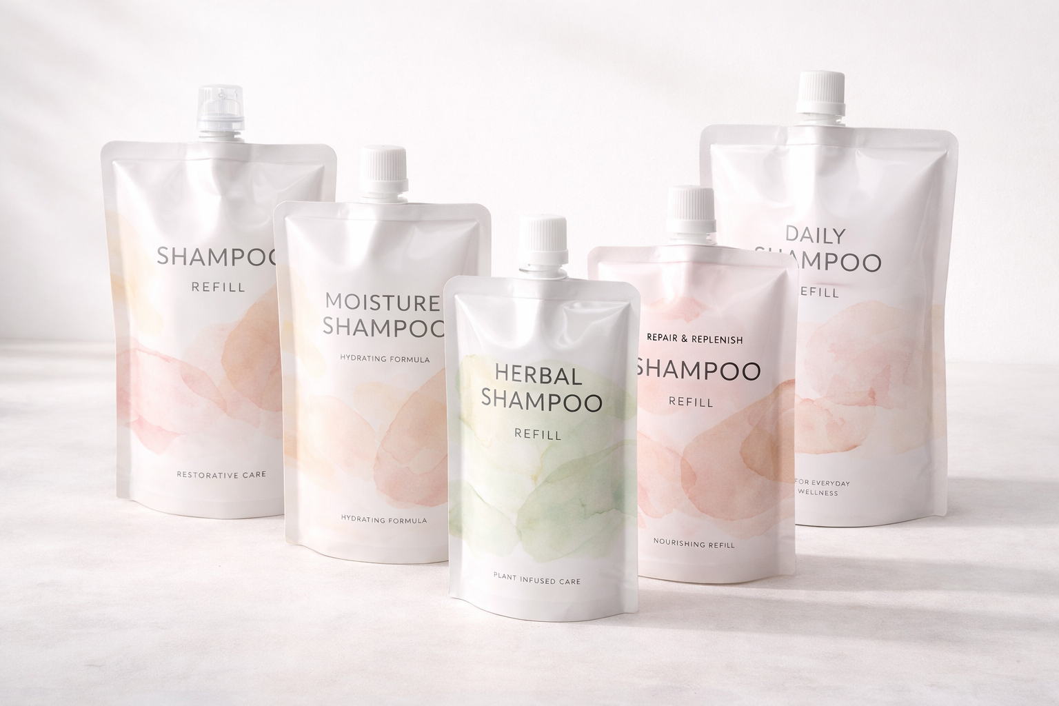 Shampoo Refill Pouch | Custom Spout Pouches for Liquid Packaging