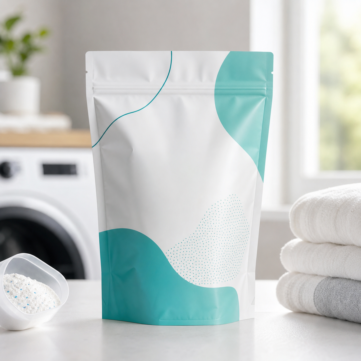 Laundry Detergent Powder Refill Stand-Up Pouch