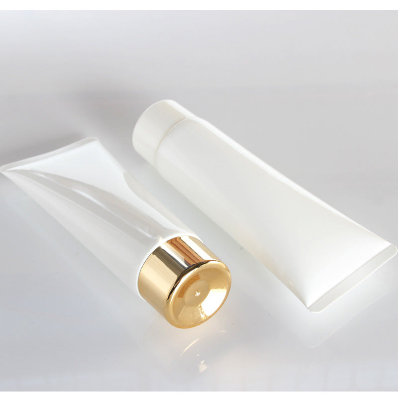 Manguera de loción localizada Manguera de leche limpiadora acondicionadora Manguera de 100 g Cubierta de platino puro Envase cosmético Manguera