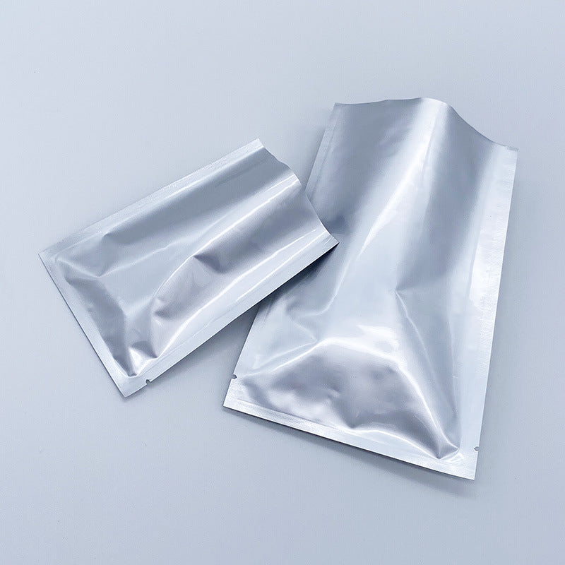 Approvisionnement direct d'usine de sac en aluminium pur sac plat en aluminium à trois côtés d'étanchéité sac d'emballage sous vide alimentaire sac autocollant pour pied de masque sac thermoscellé