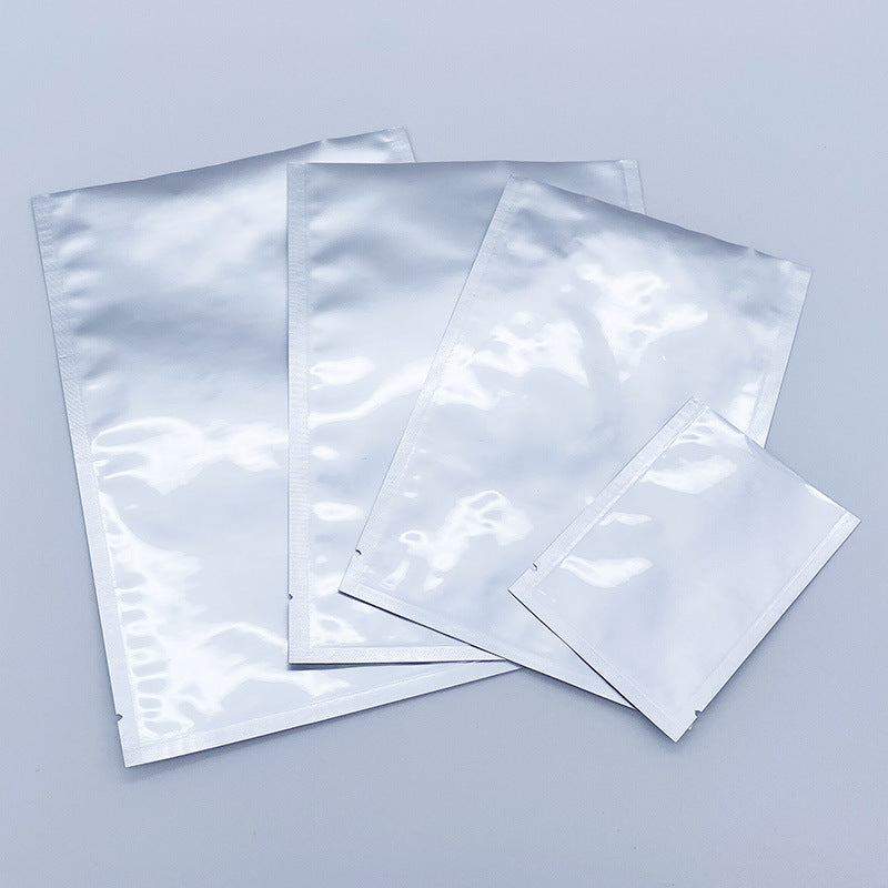 Approvisionnement direct d'usine de sac en aluminium pur sac plat en aluminium à trois côtés d'étanchéité sac d'emballage sous vide alimentaire sac autocollant pour pied de masque sac thermoscellé