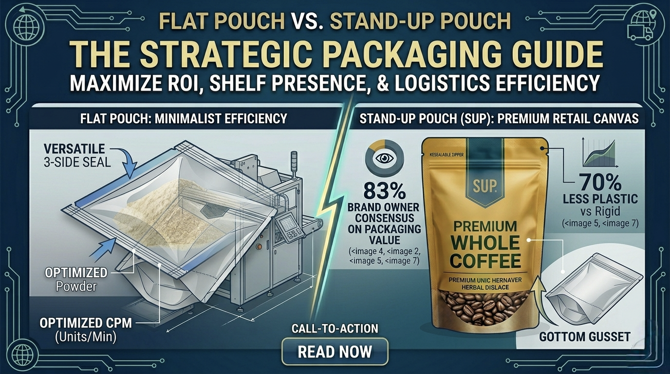 Flat Pouch vs. Stand-Up Pouch: The Definitive Strategic Guide to Flexible Packaging
