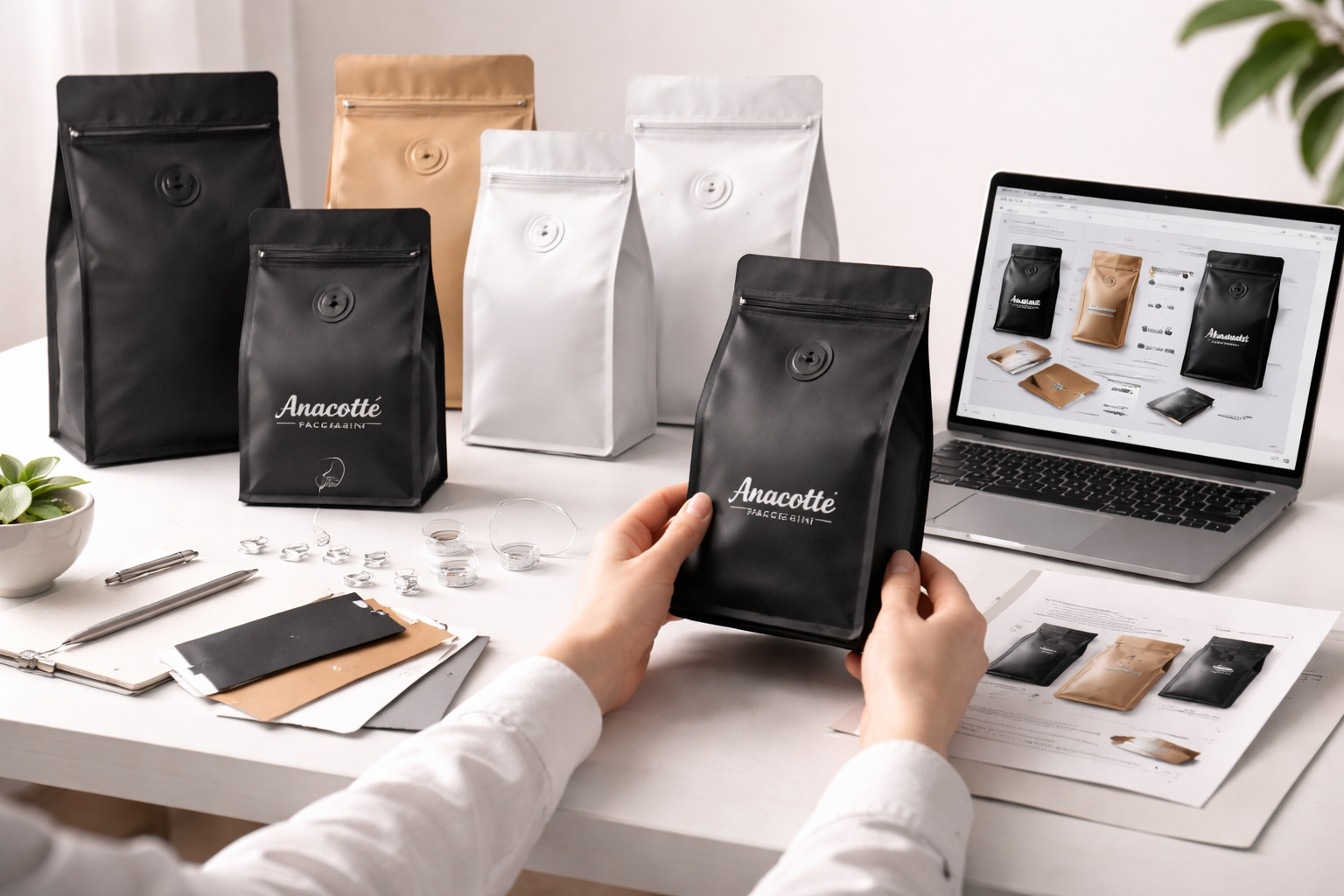 Coffee Bags with Valve | Custom Printed Stand Up Pouches