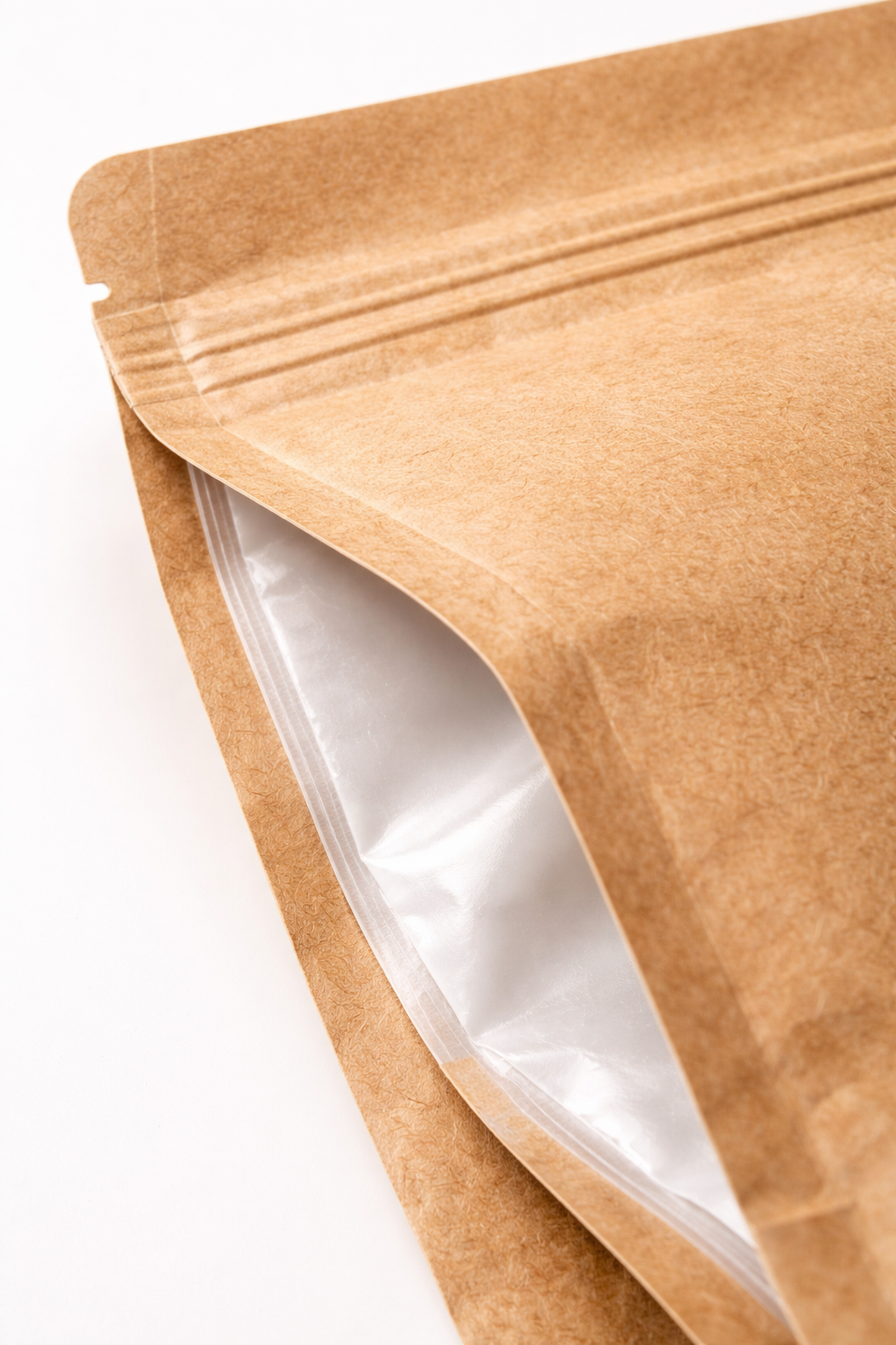 Custom Kraft Stand Up Pouches with Zipper | Food & Coffee Packaging Bags