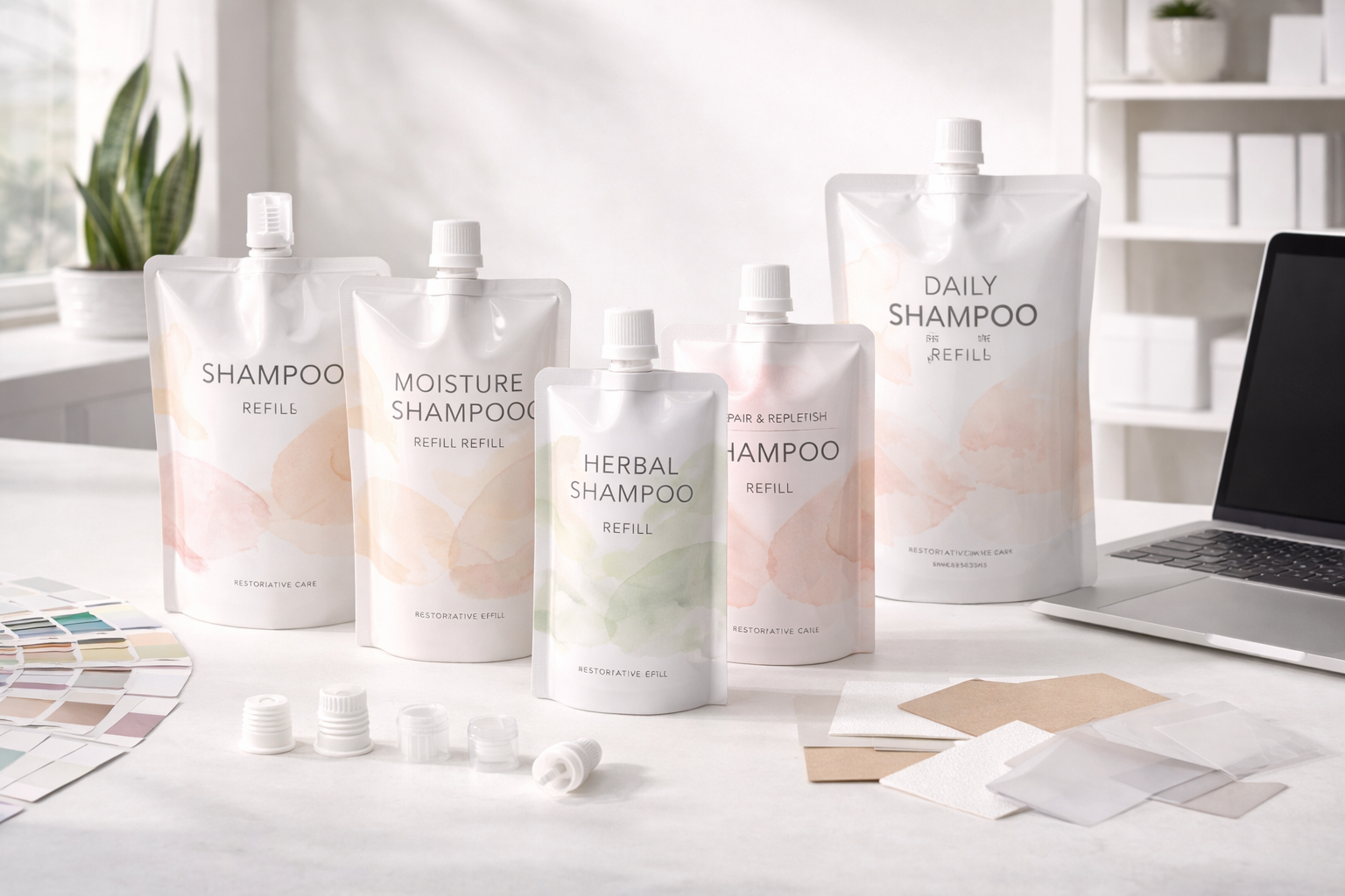 Shampoo Refill Pouch | Custom Spout Pouches for Liquid Packaging