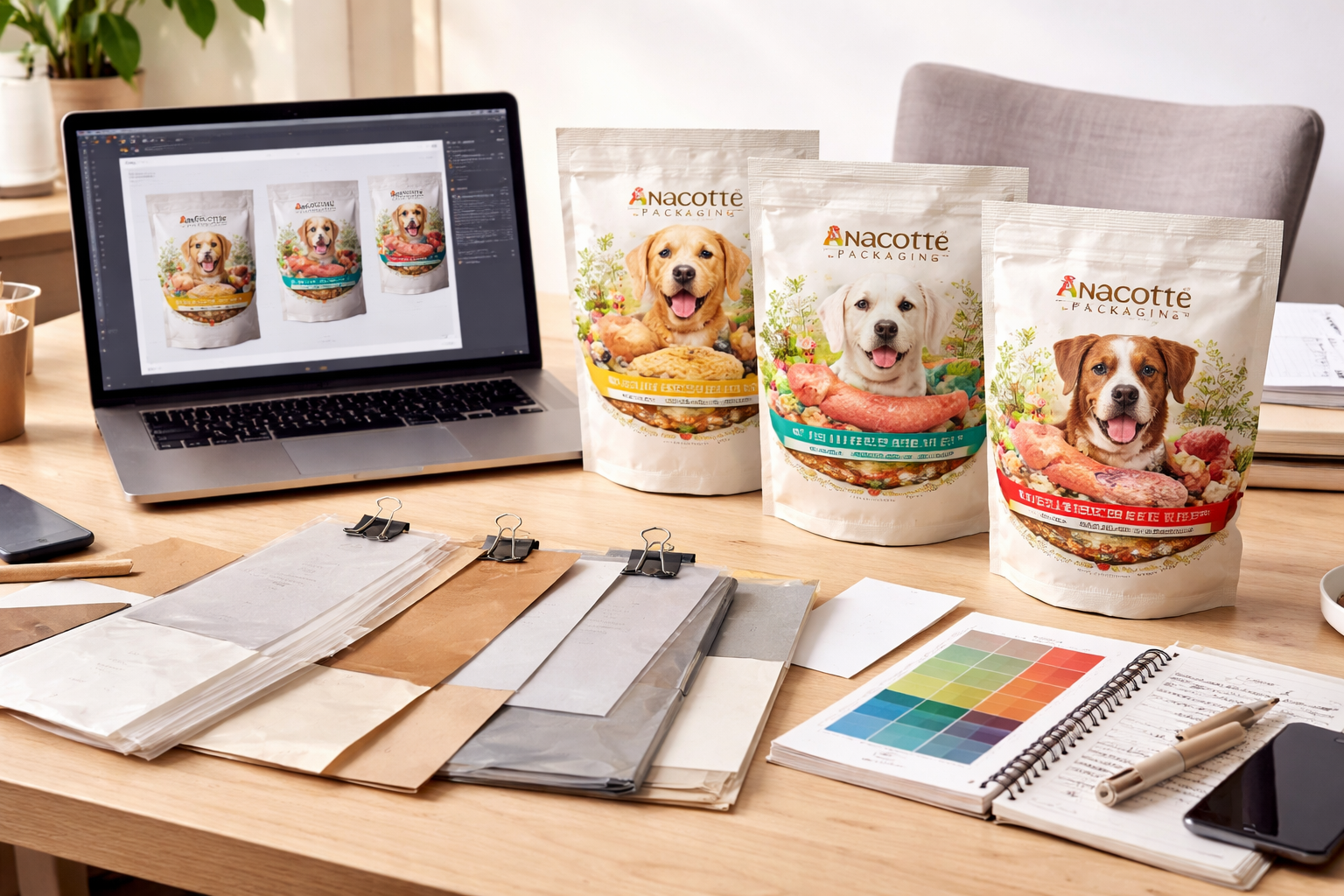 Custom Pet Food Packaging Bags | Flexible Stand Up & Flat Pouches for Pet Brands