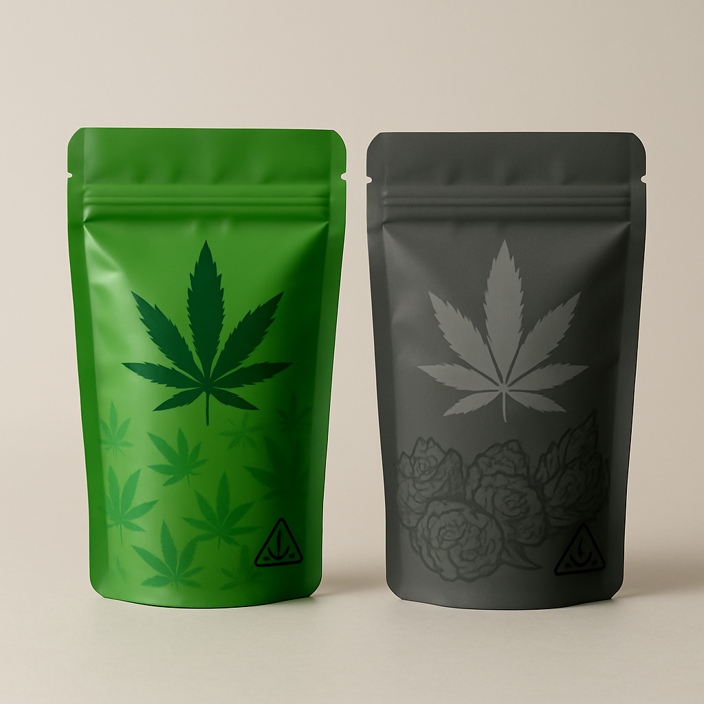 Custom Cannabis Stand Up Pouches – Smell-Proof & Compliant