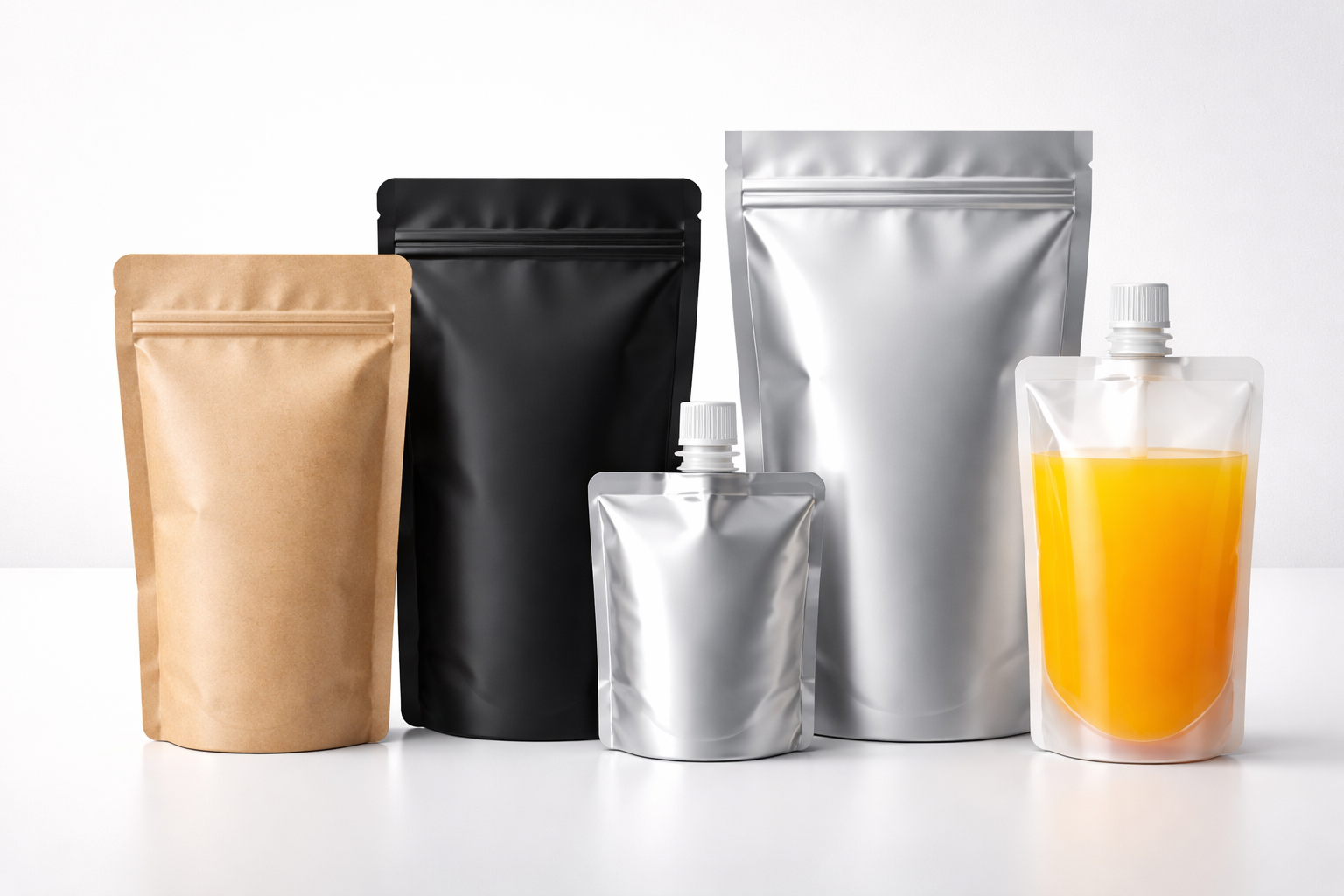 Custom Juice Pouch Packaging | Spout Pouches for Liquid Products