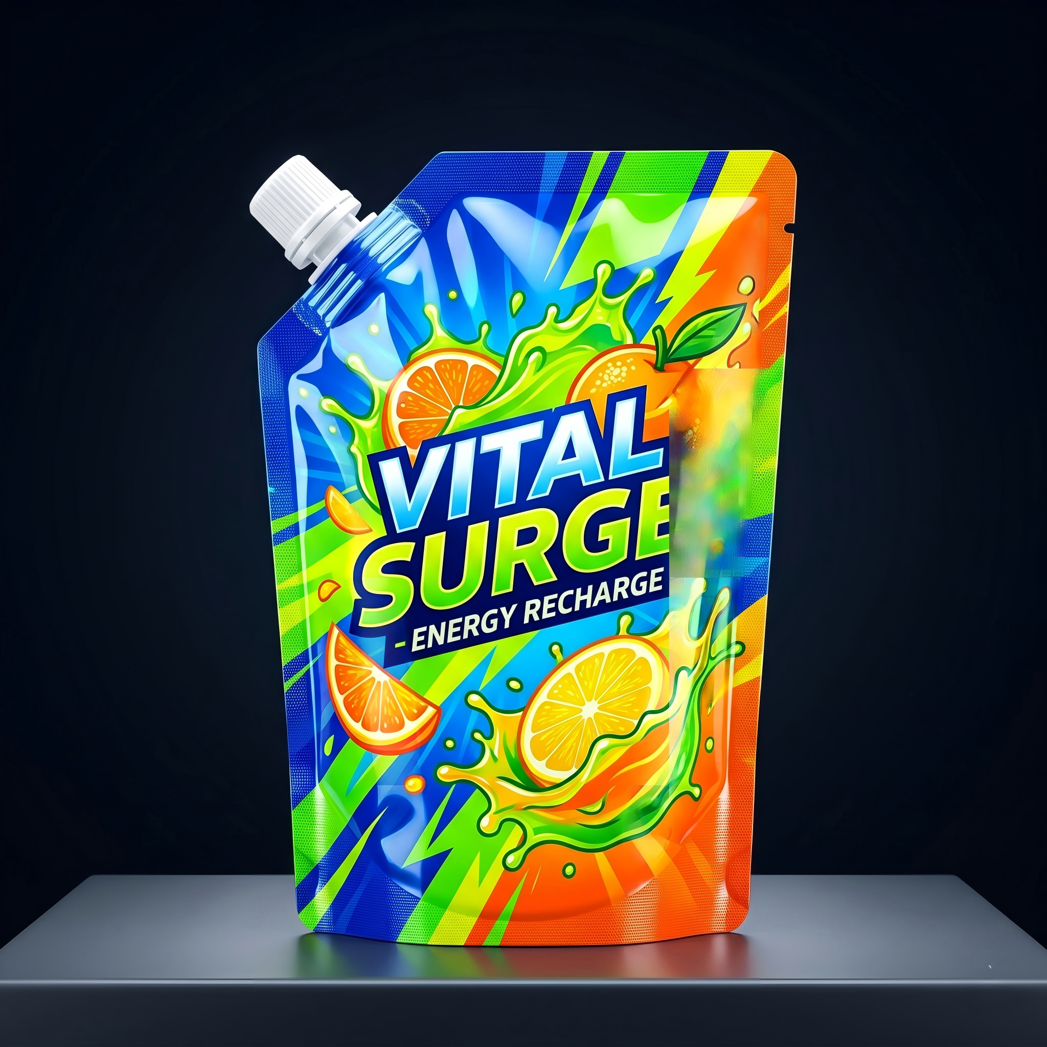 Glossy Printed Liquid Spout Pouch | High-Shine Custom Packaging