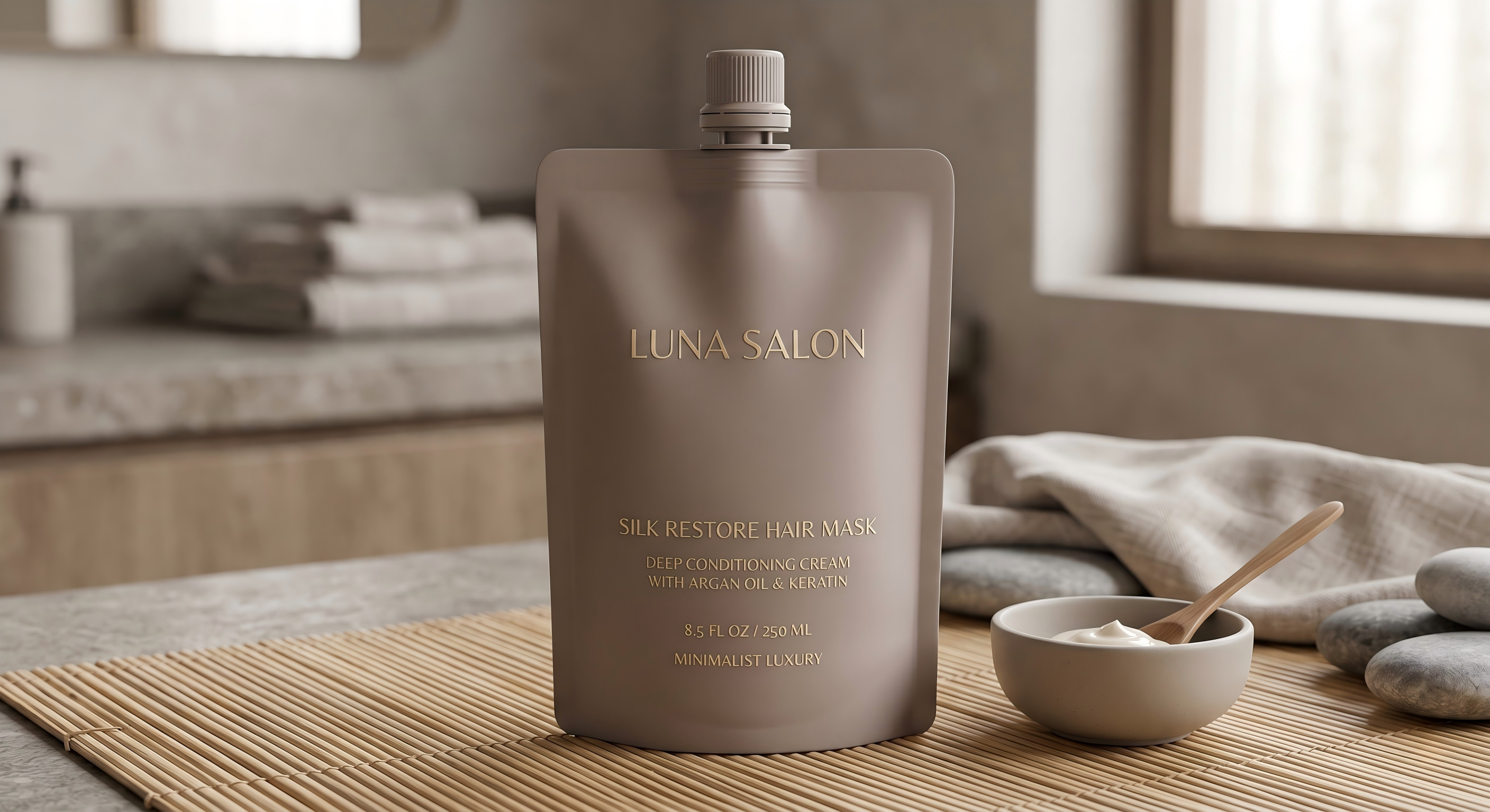 Premium Hair Mask Spout Pouch | Thick Viscosity Liquid Packaging