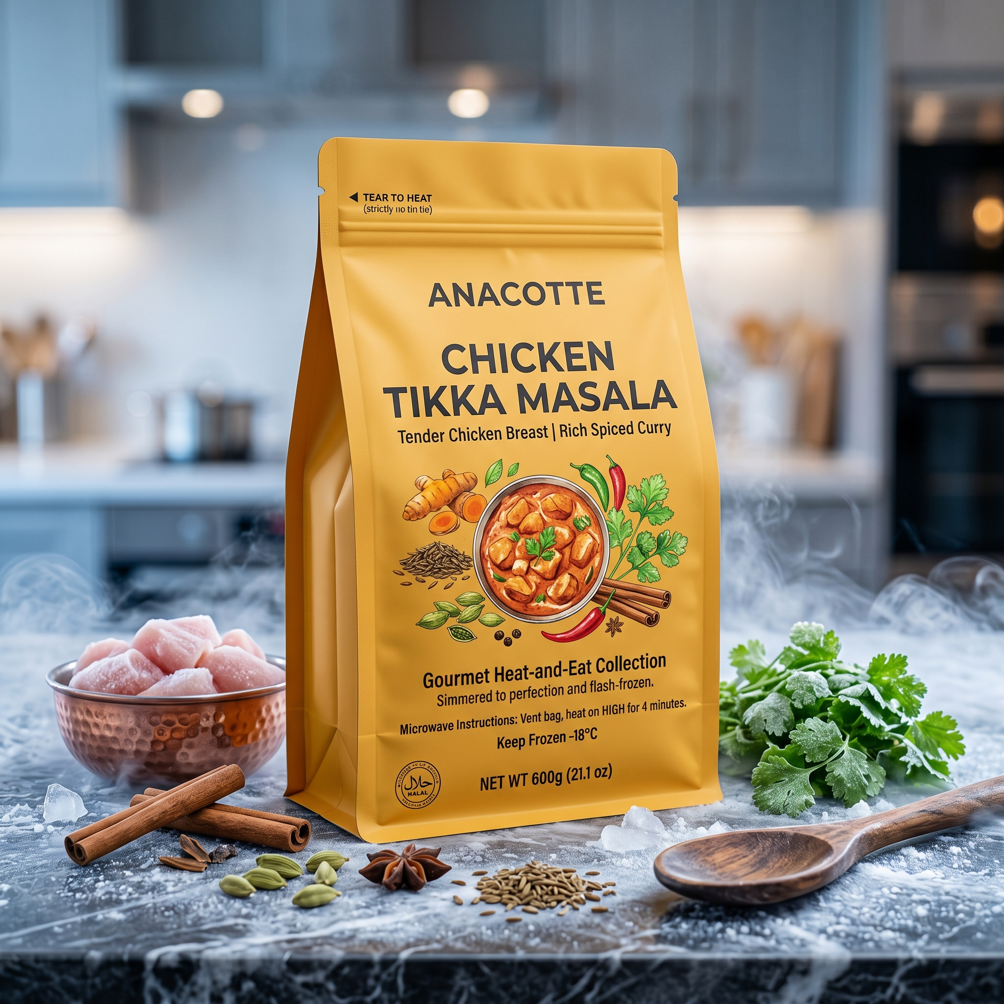 Heavy-Capacity Flat Bottom Pouches for Frozen Ready-Meals