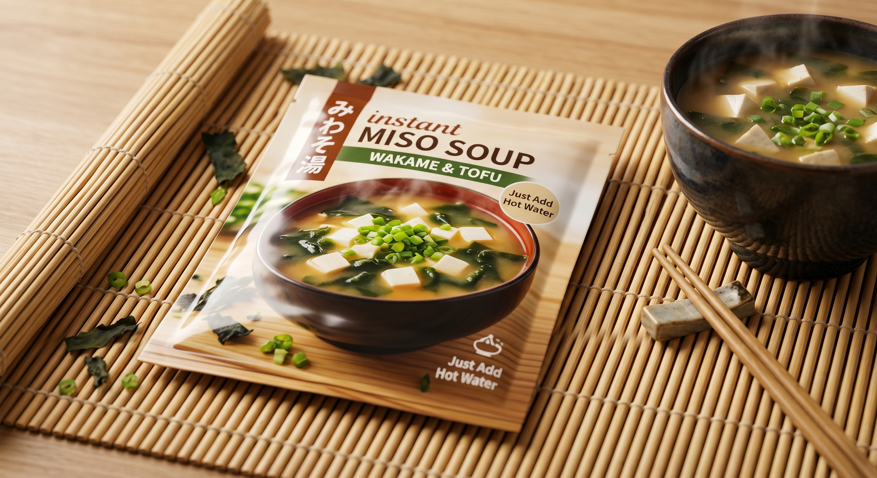 Custom Flat Pouch for Instant Soup Base | Miso & Broth Liquid Sachet