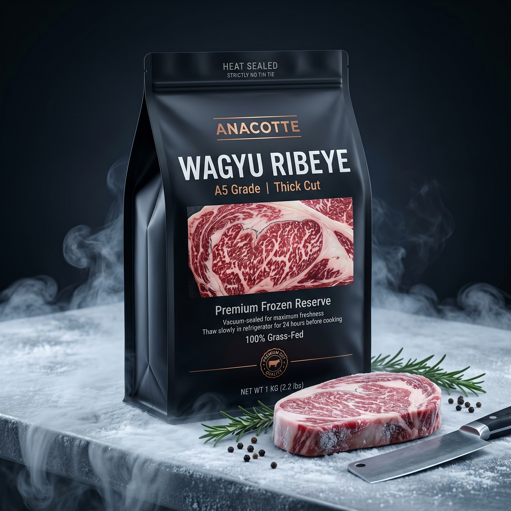 Heavy-Duty Side Gusset Bags for Frozen Premium Meats