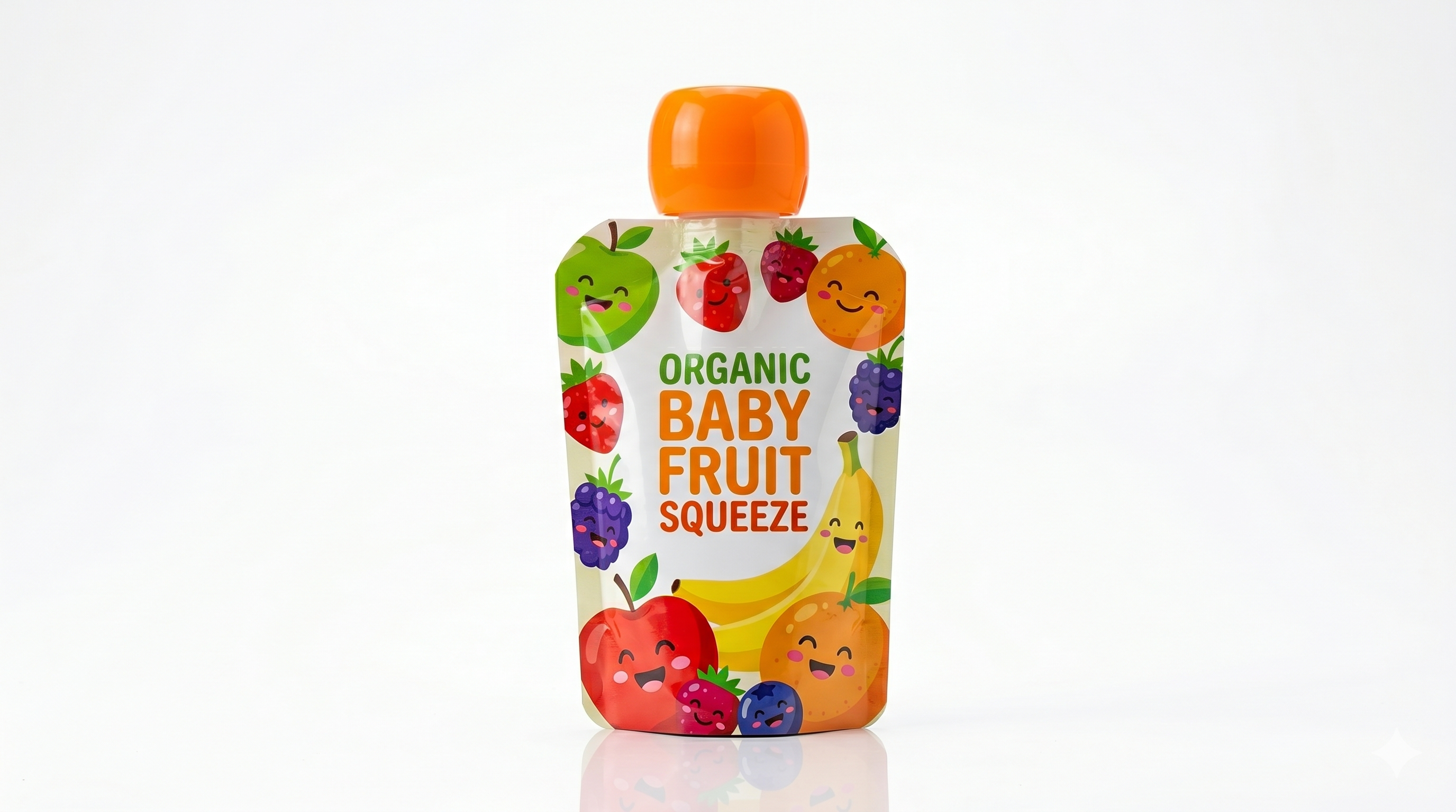 Custom Baby Food Spout Pouch | BPA-Free Flexible Packaging