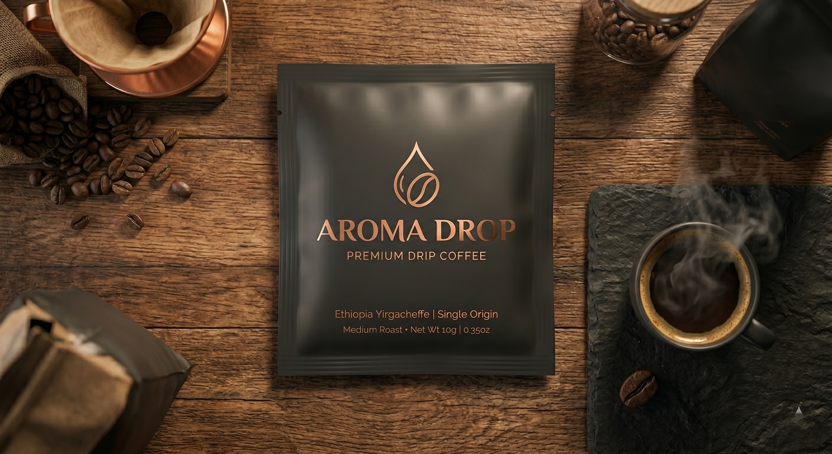 Custom Printed Flat Pouch for Cold Brew Coffee | High-Barrier Bulk Sachet