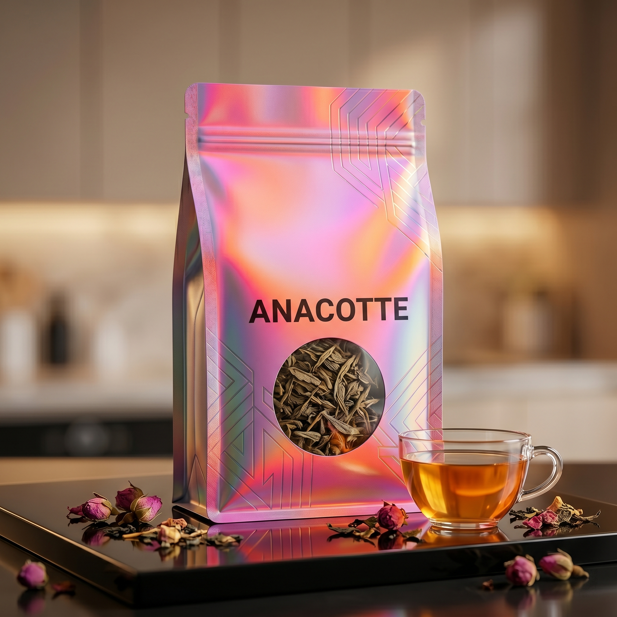 Holographic Smell-Proof Mylar Bags with Clear Window