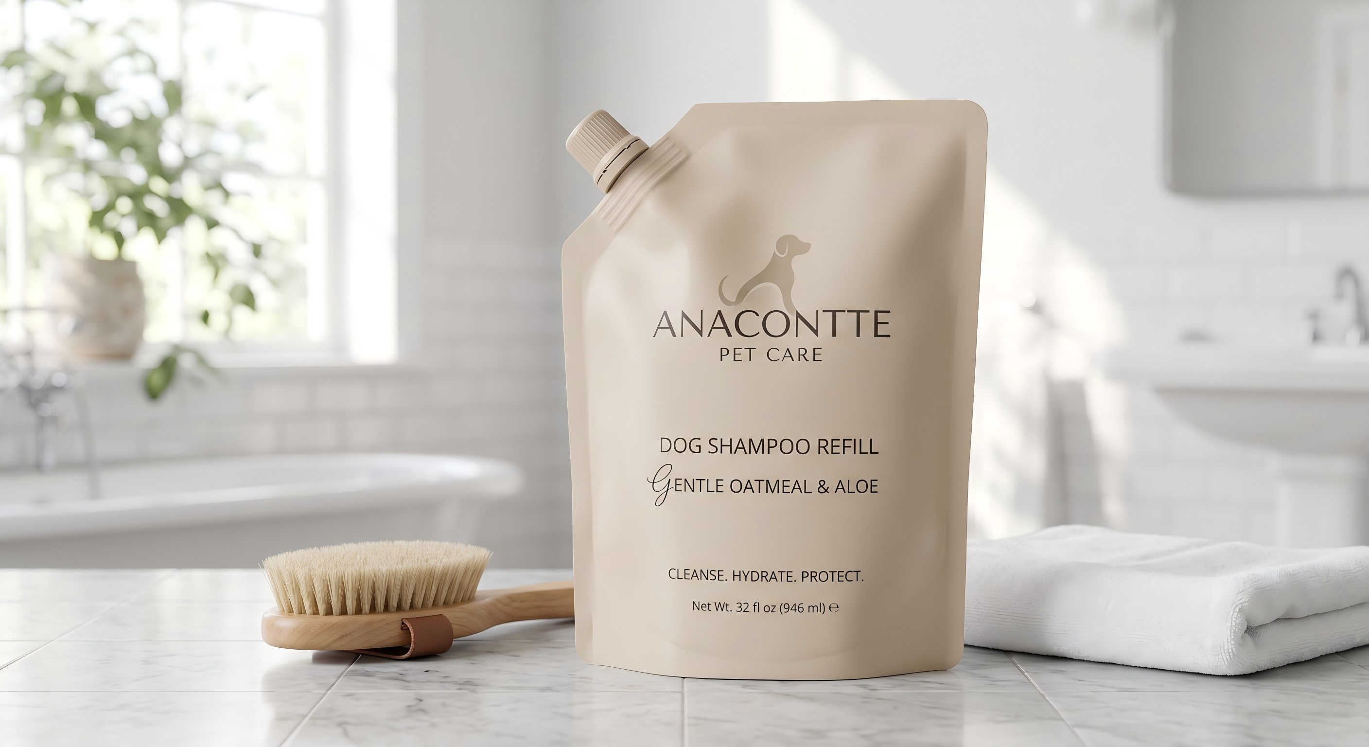 Pet Shampoo Refill Spout Pouch | Eco-Friendly Grooming Packaging