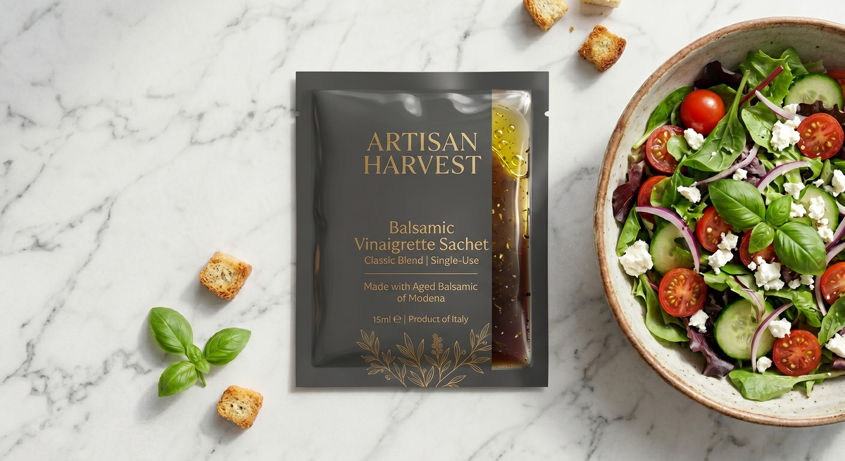 Dressing Packaging Custom Flat Pouch for Salad Dressing | Anacotte Packaging