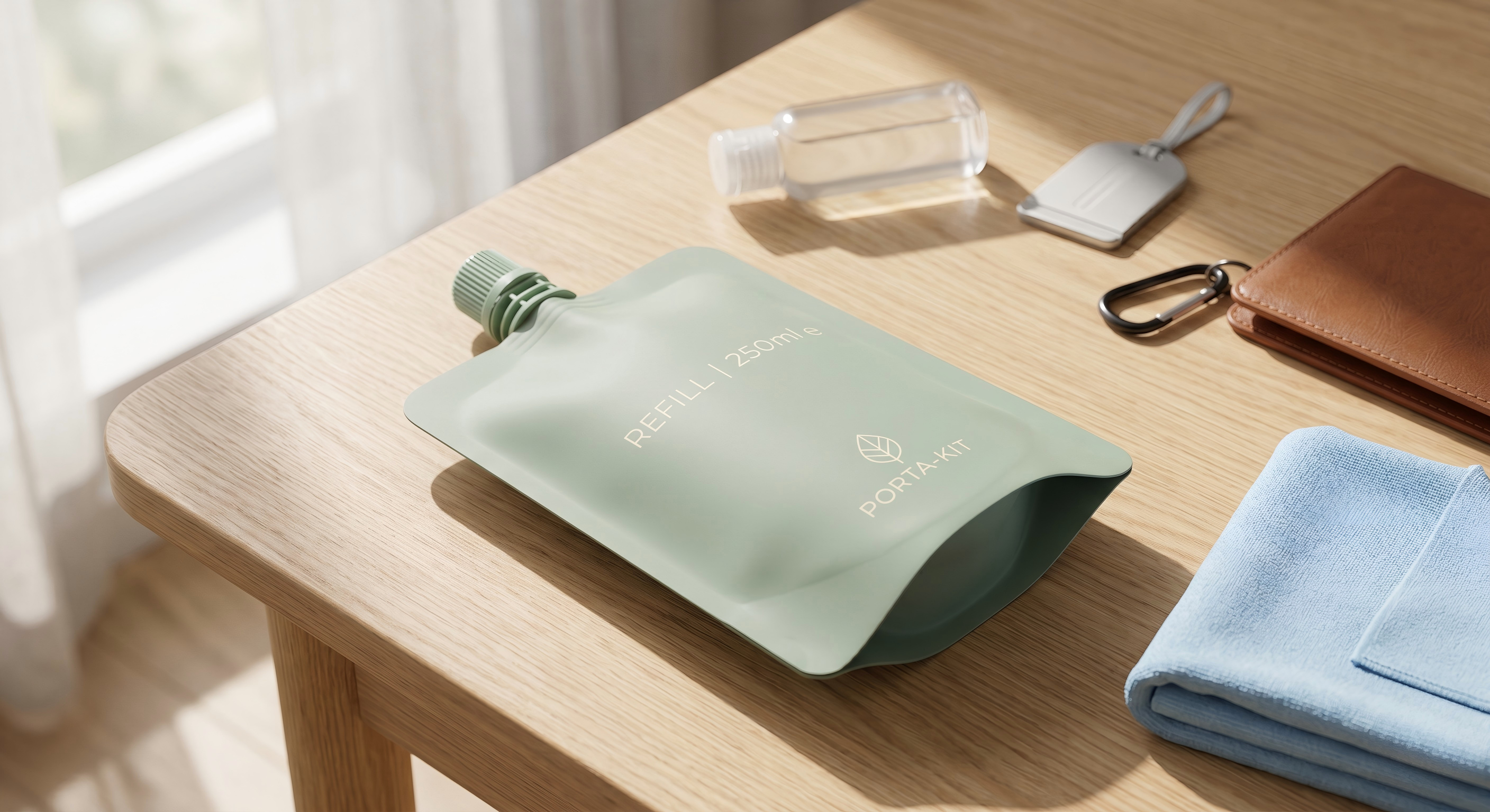 250ml Custom Printed Spout Pouch | Travel-Size Liquid Packaging