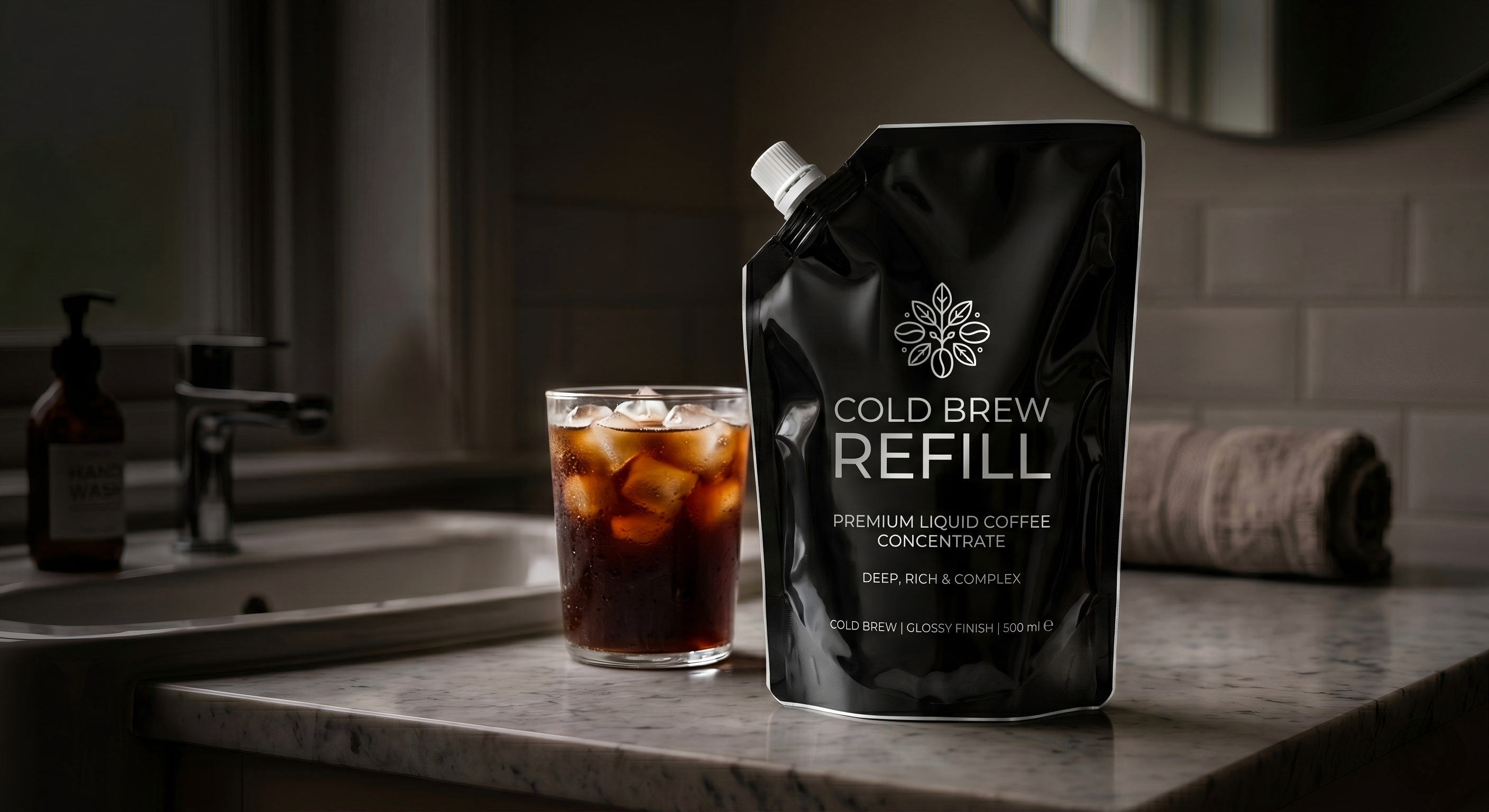 Foil-Lined Coffee Concentrate Spout Pouch | High-Barrier Liquid Bag