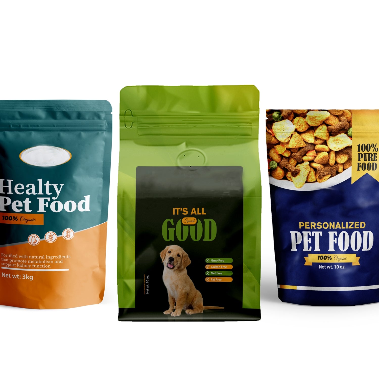 Petcare product packaging and petfood packaging