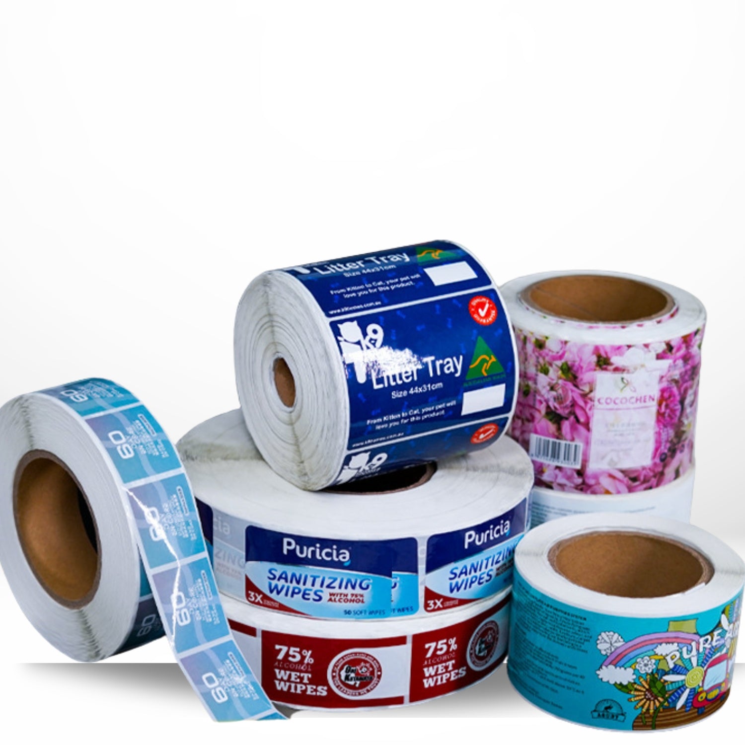 Labels in rolls