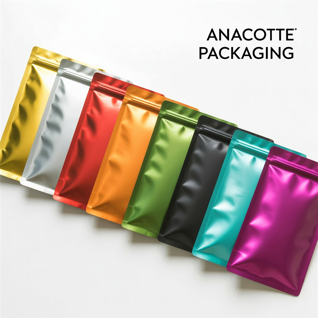100pcs Matte Aluminum Foil Flat Barrier Pouches – Resealable Food Bags
