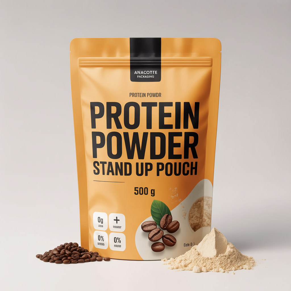 18 oz | 500 g Grains, Pet Food and Protein Powder Stand Up Pouch Custom Packaging