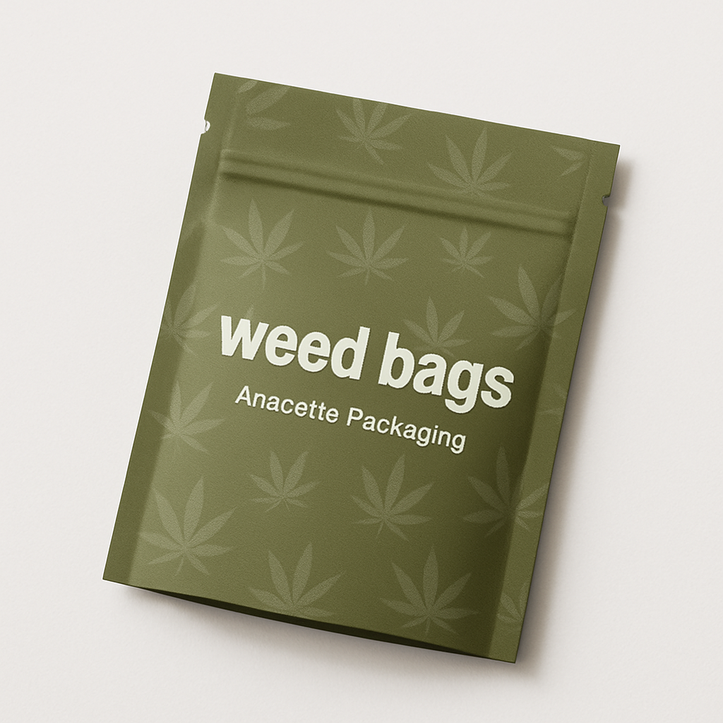 Flat Weed Bags – Smell-Proof, Customizable & Space-Saving
