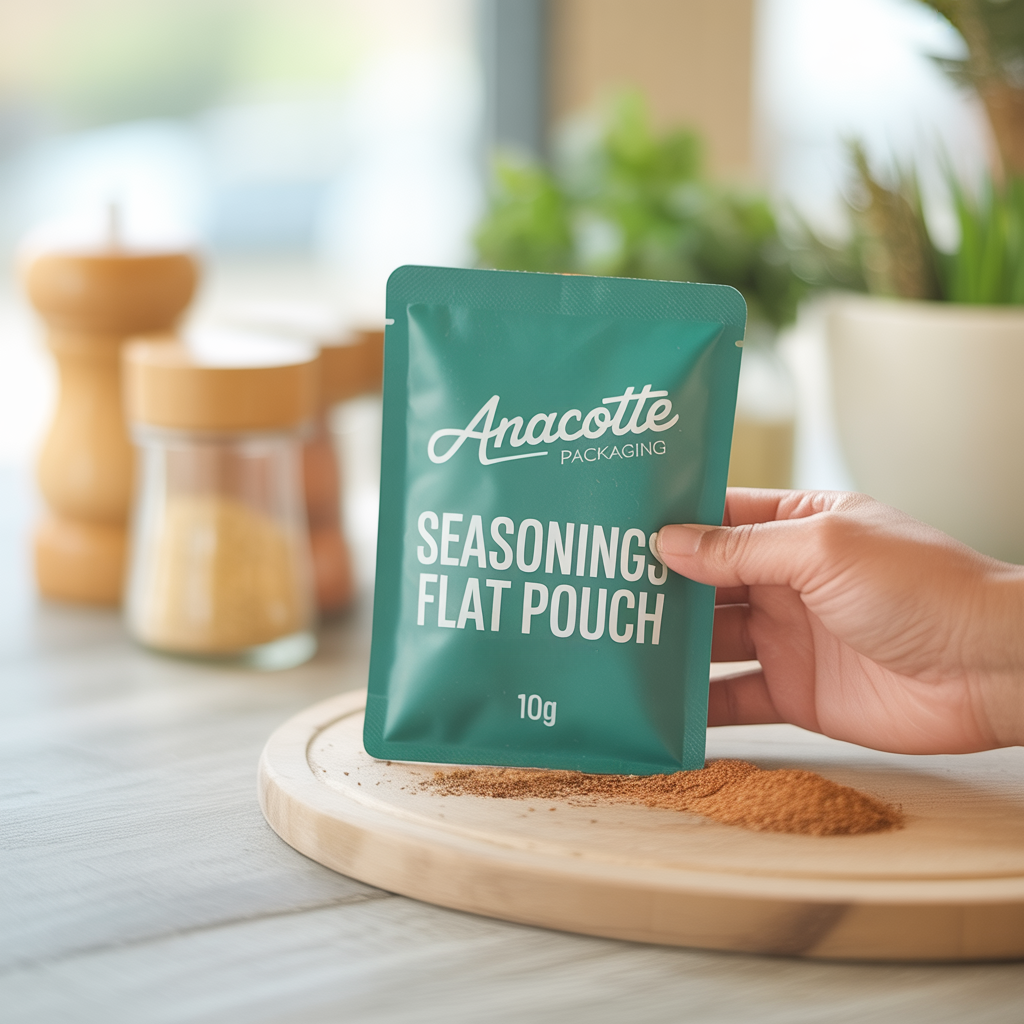 0.35 oz | 10 g Sample Packs and Seasonings Flat Pouch Custom Packaging