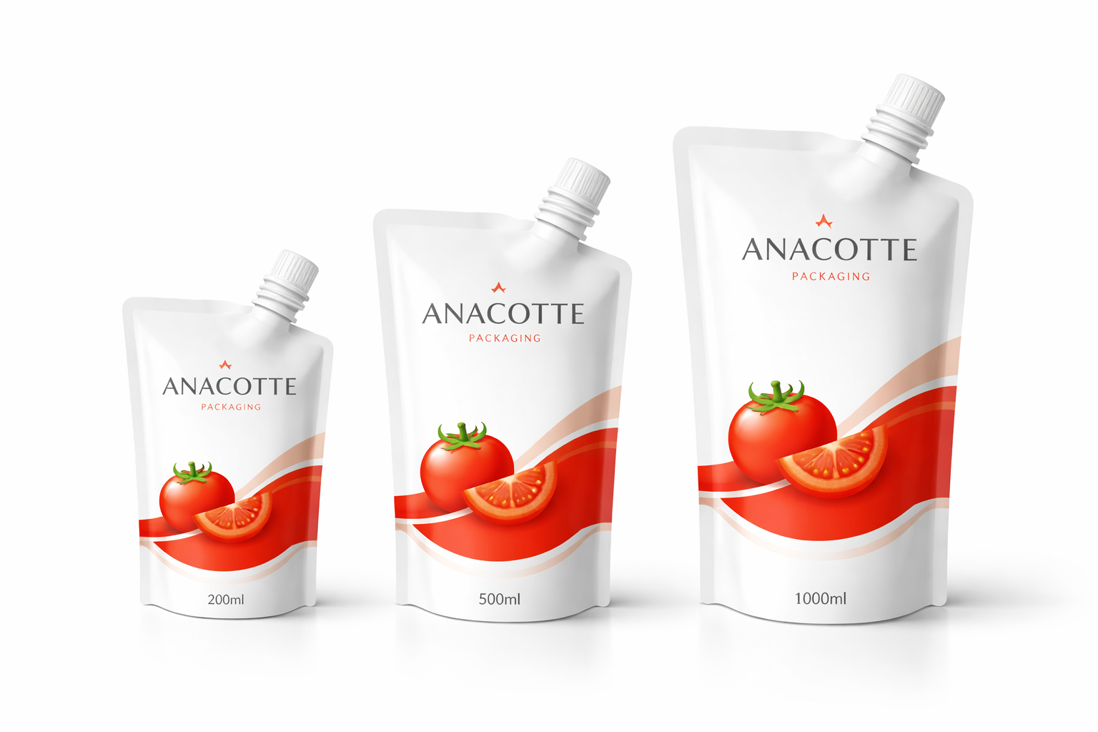 Sauce Spout Pouch | Custom Liquid Sauce Packaging Bags | Anacotte
