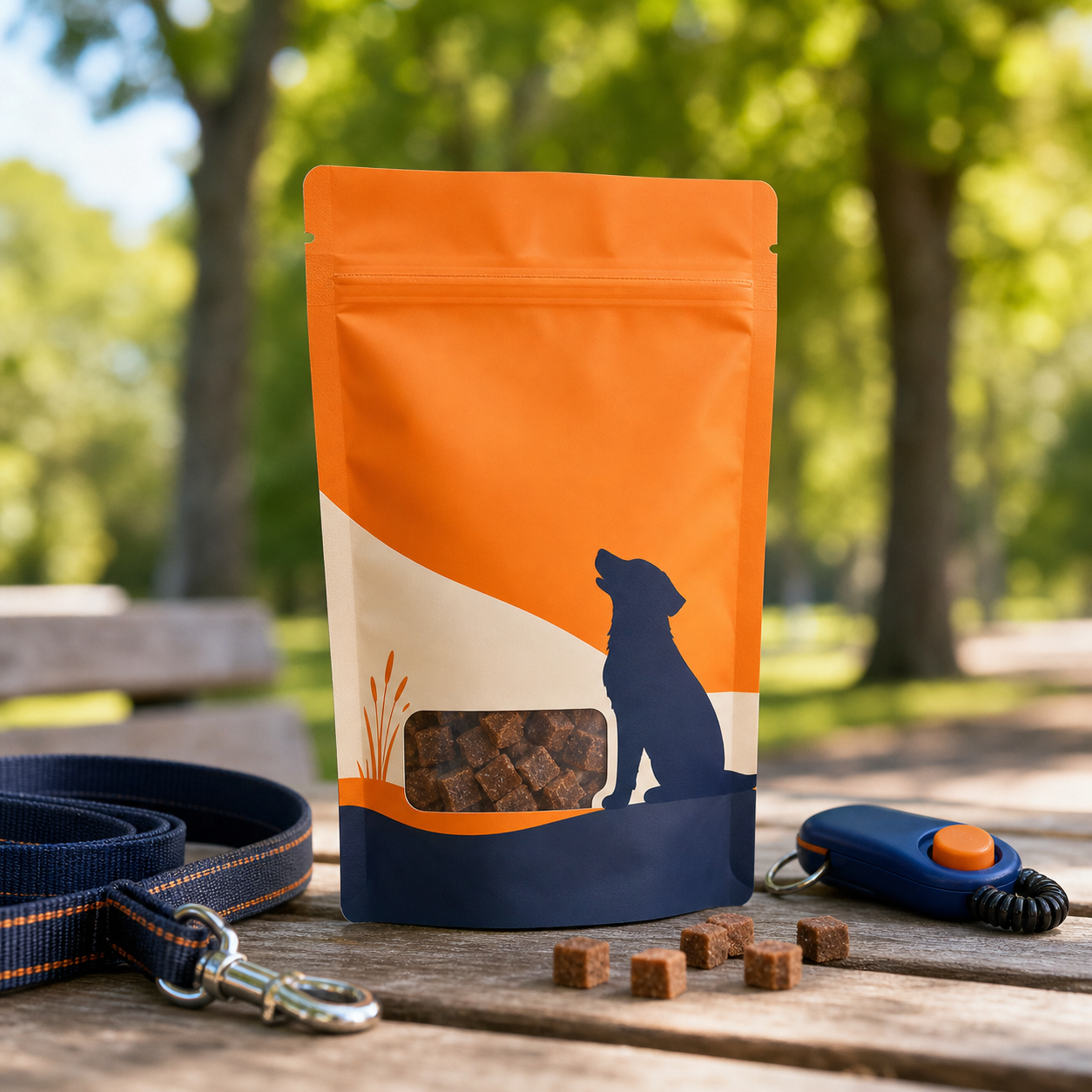Dog training treat micro-bites pocket pouch for frequent rewards