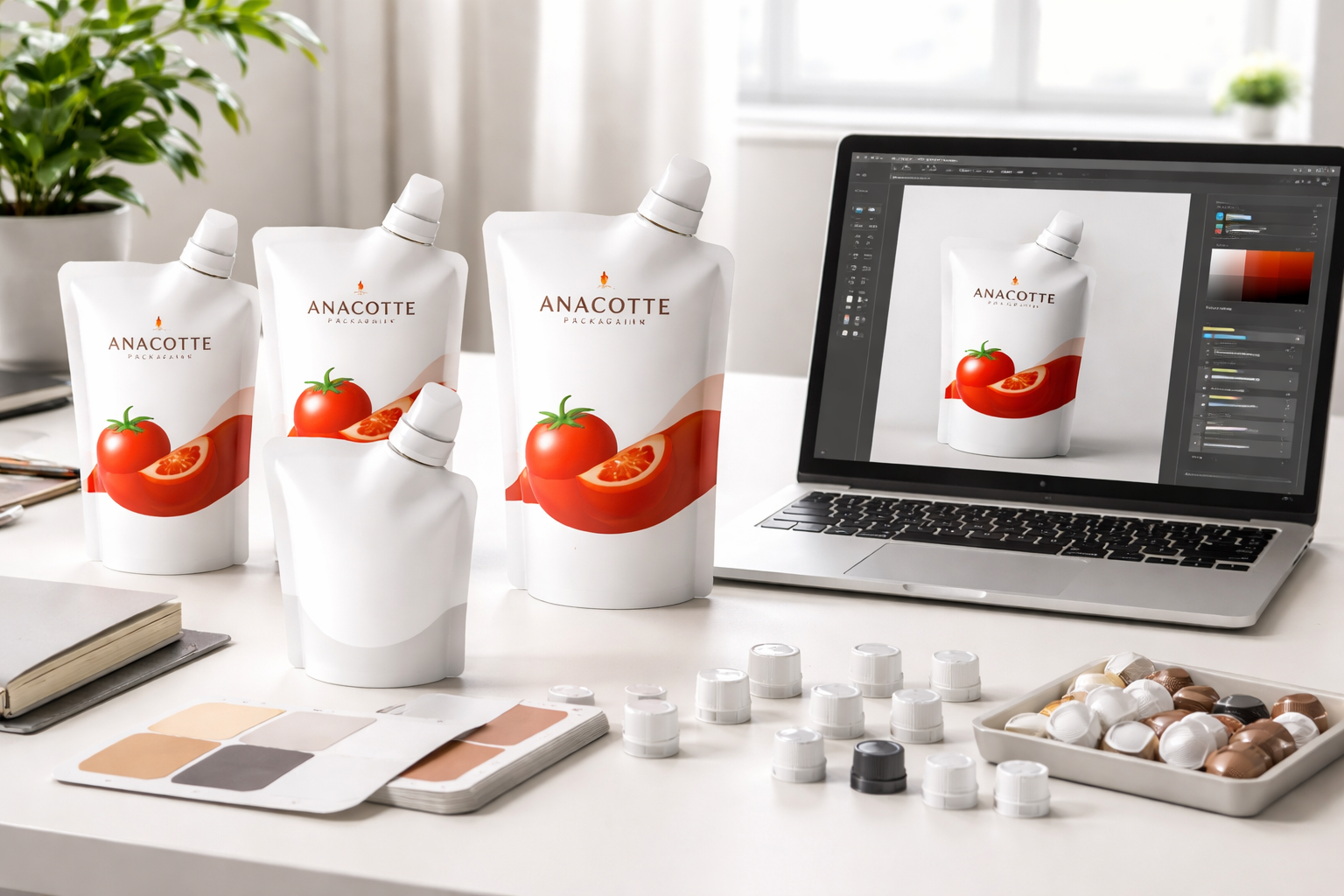 Sauce Spout Pouch | Custom Liquid Sauce Packaging Bags | Anacotte
