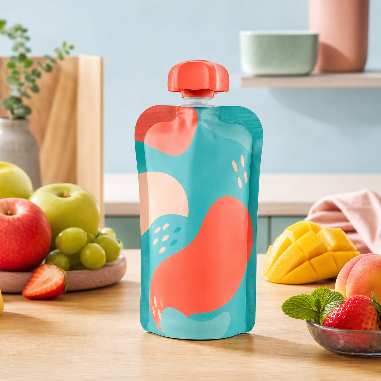 Kids Juice Subscription Multi-SKU Pouch for flavor rotation