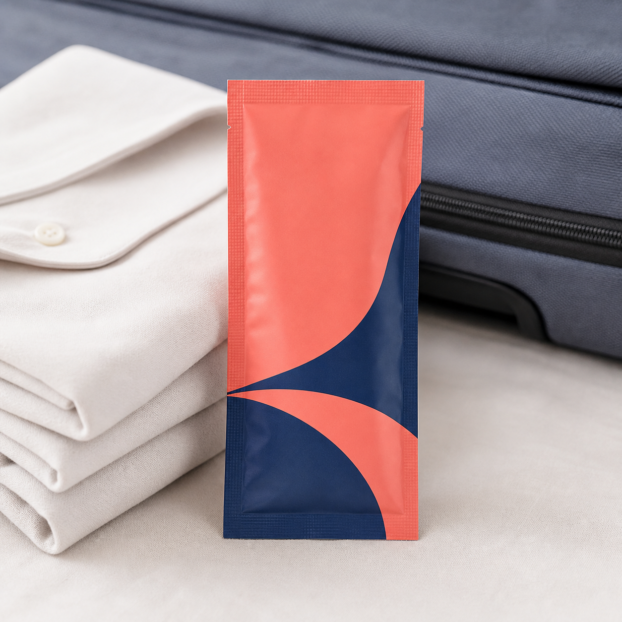 Laundry Detergent Travel-Dose Sachet for single-load sampling